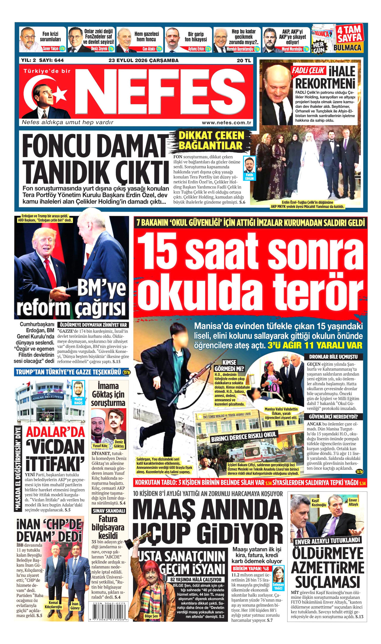 Gazeteler bugün ne yazdı? (23 Eylül) - 3. fotoğraf