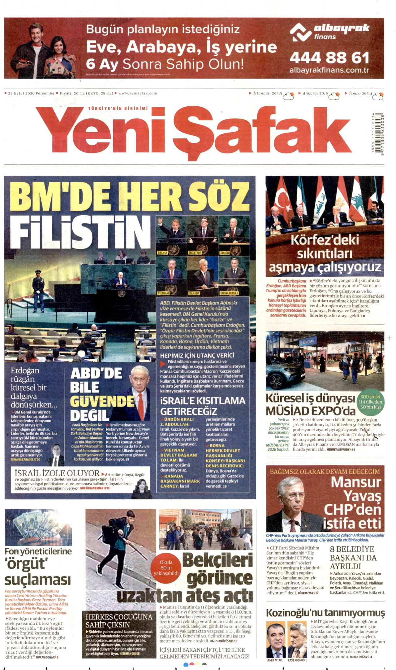 Gazeteler bugün ne yazdı? (24 Eylül) - 5. fotoğraf