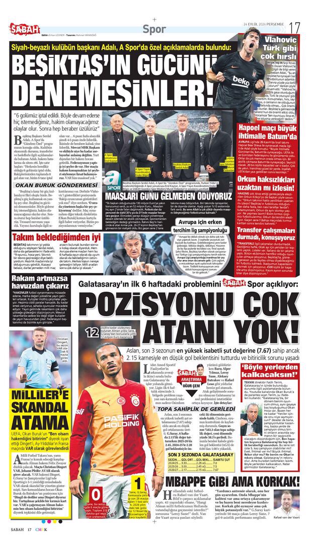 Montella köşeye sıkıştı | Spor manşetleri  - 9. fotoğraf
