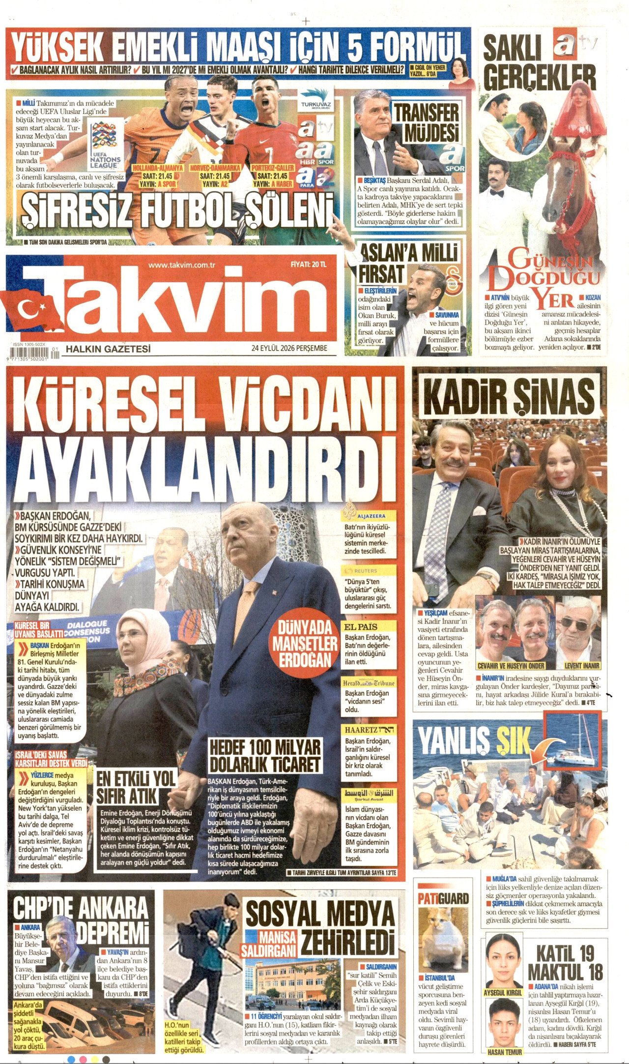 Gazeteler bugün ne yazdı? (24 Eylül) - 11. fotoğraf