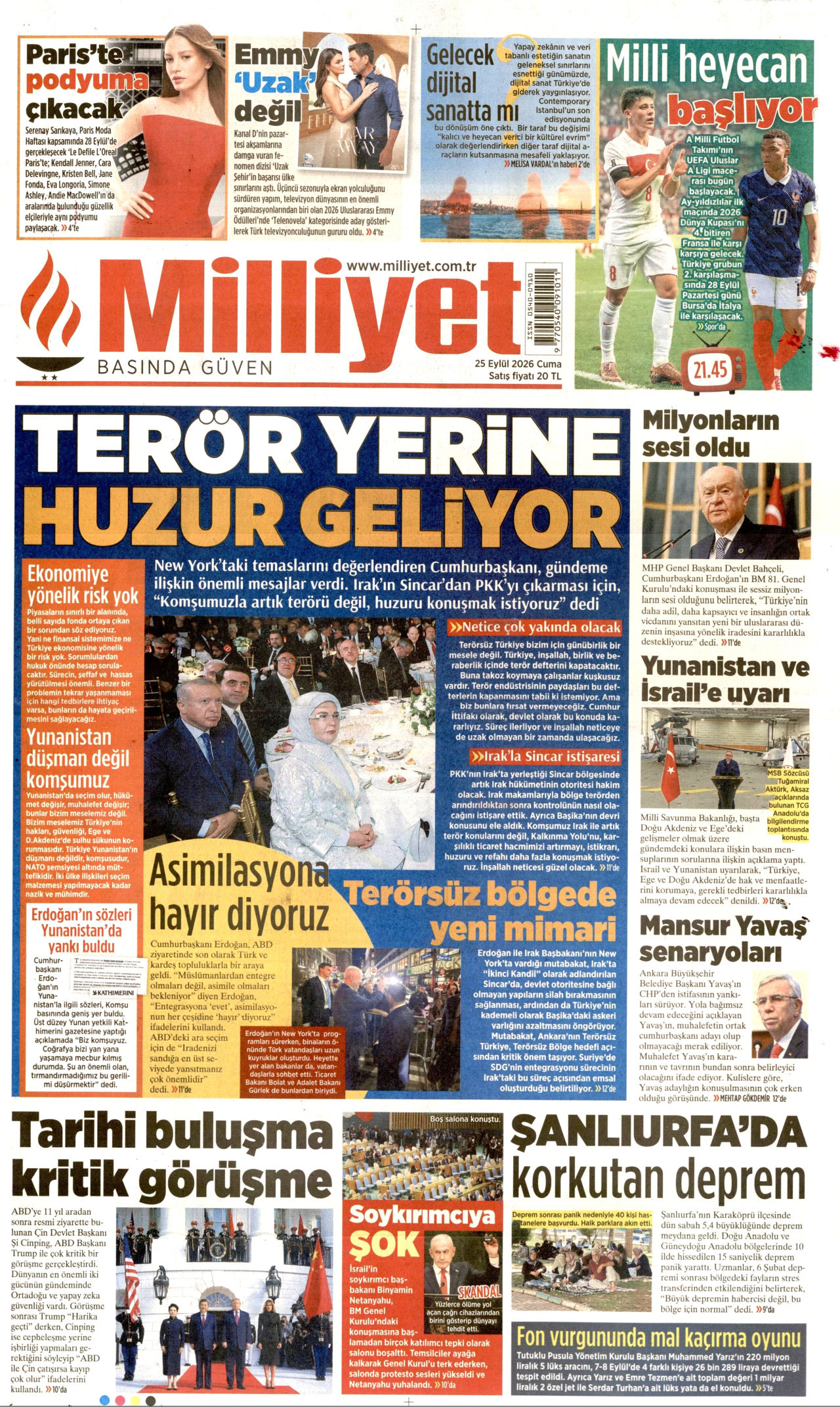Gazeteler bugün ne yazdı? (25 Eylül) - 6. fotoğraf