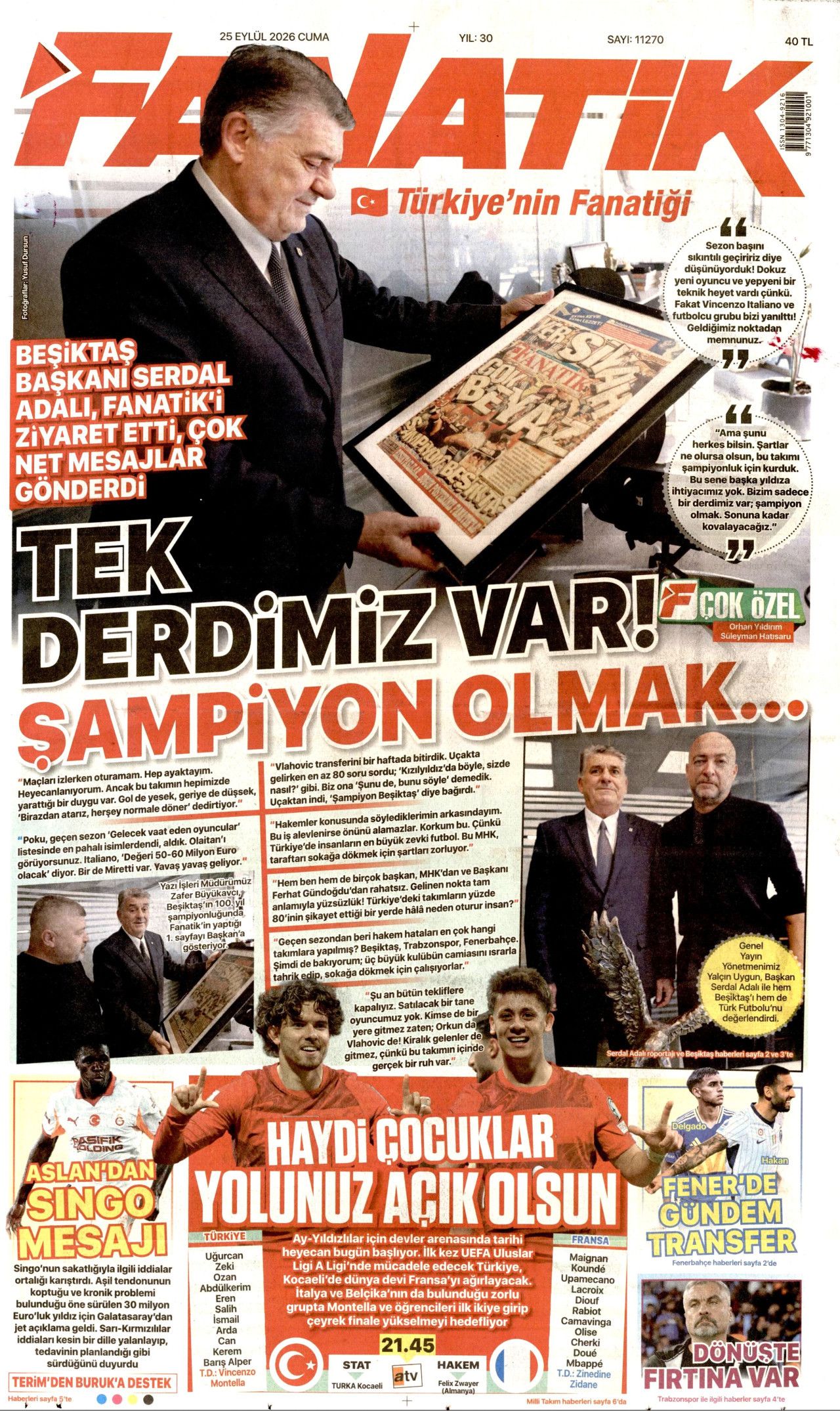 Gazeteler bugün ne yazdı? (25 Eylül) - 9. fotoğraf