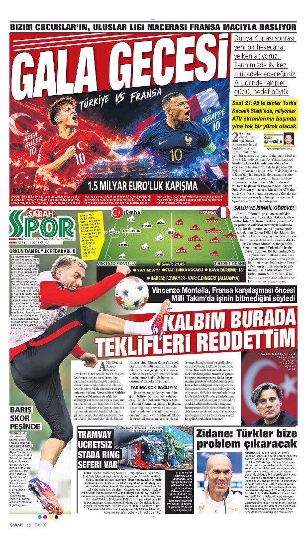 Gala gecesi | Spor manşetleri - 1. fotoğraf