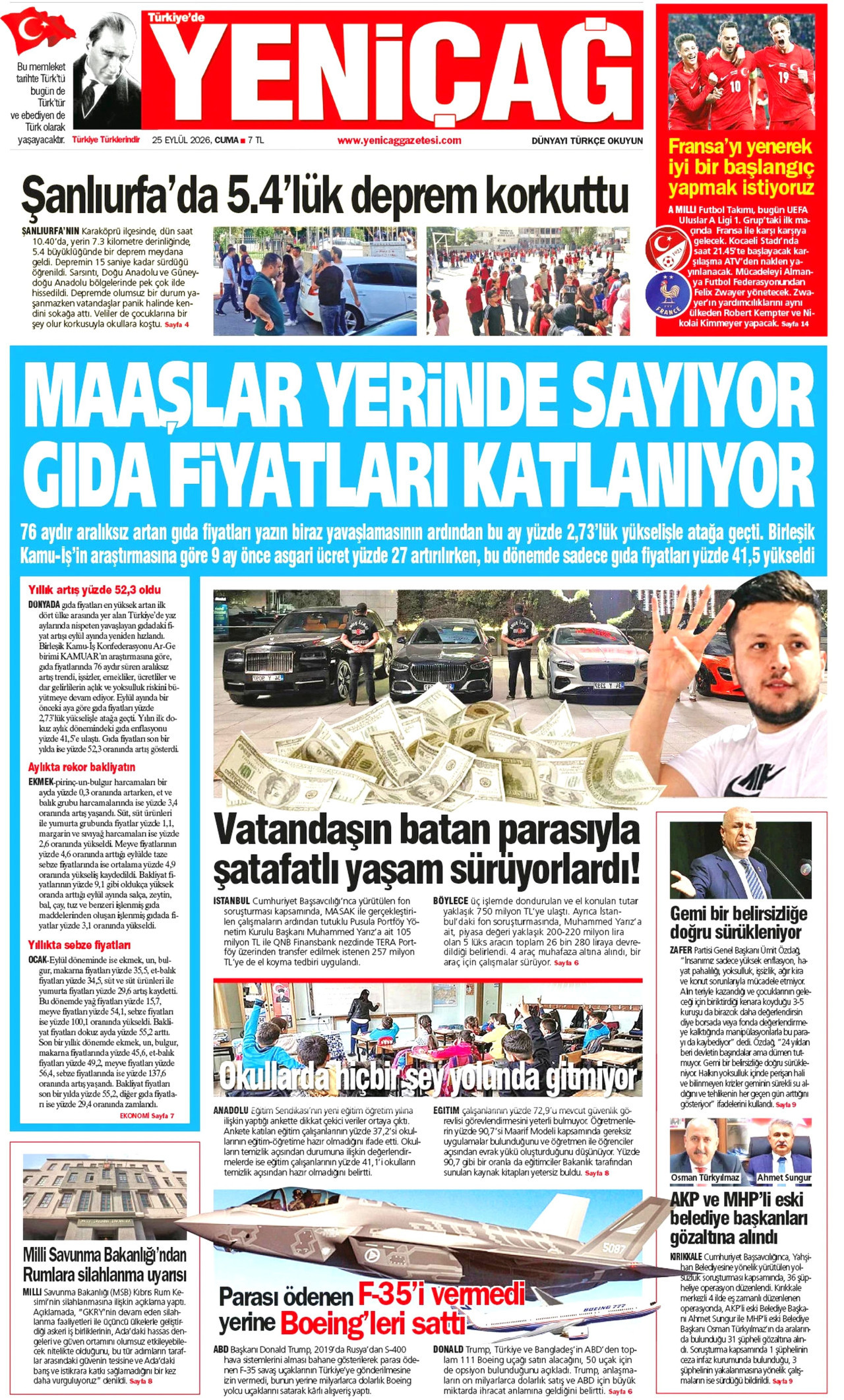 Gazeteler bugün ne yazdı? (25 Eylül) - 7. fotoğraf