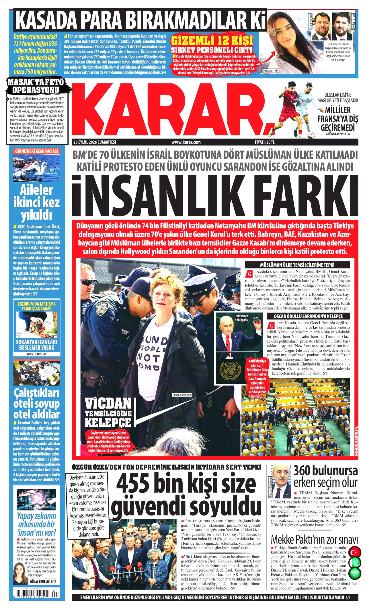 Gazeteler bugün ne yazdı? (26 Eylül) - 6. fotoğraf