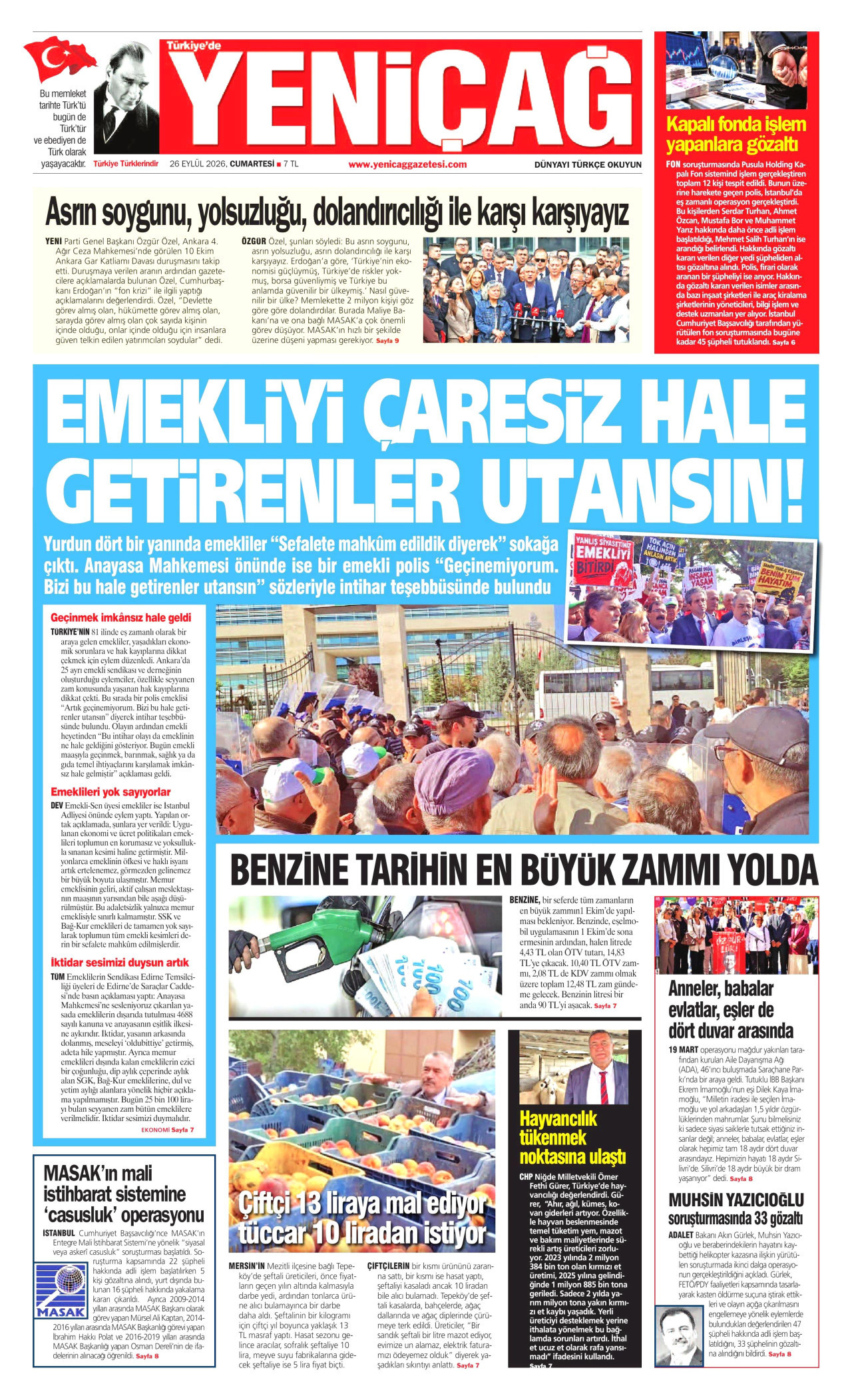Gazeteler bugün ne yazdı? (26 Eylül) - 2. fotoğraf