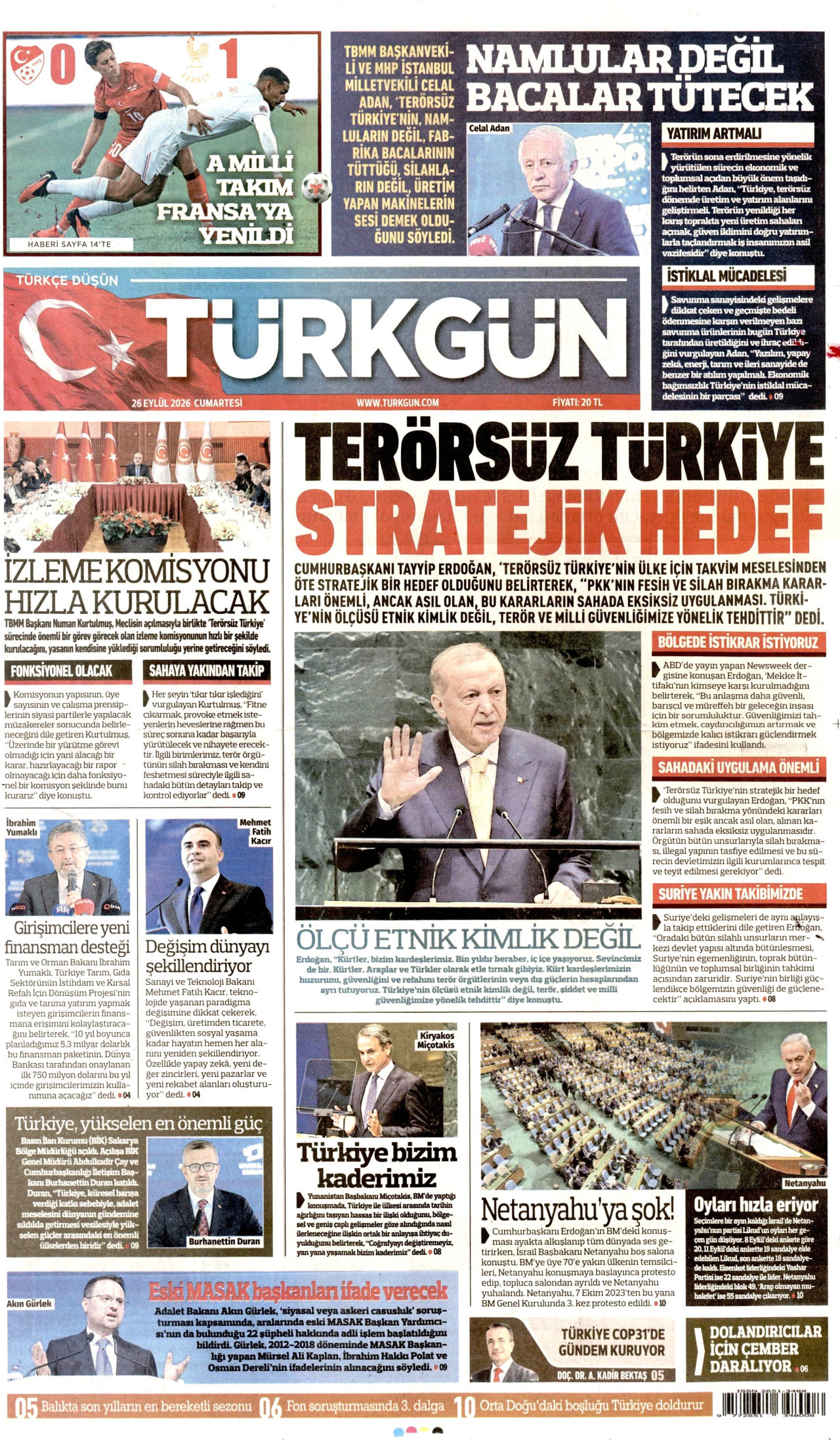 Gazeteler bugün ne yazdı? (26 Eylül) - 9. fotoğraf