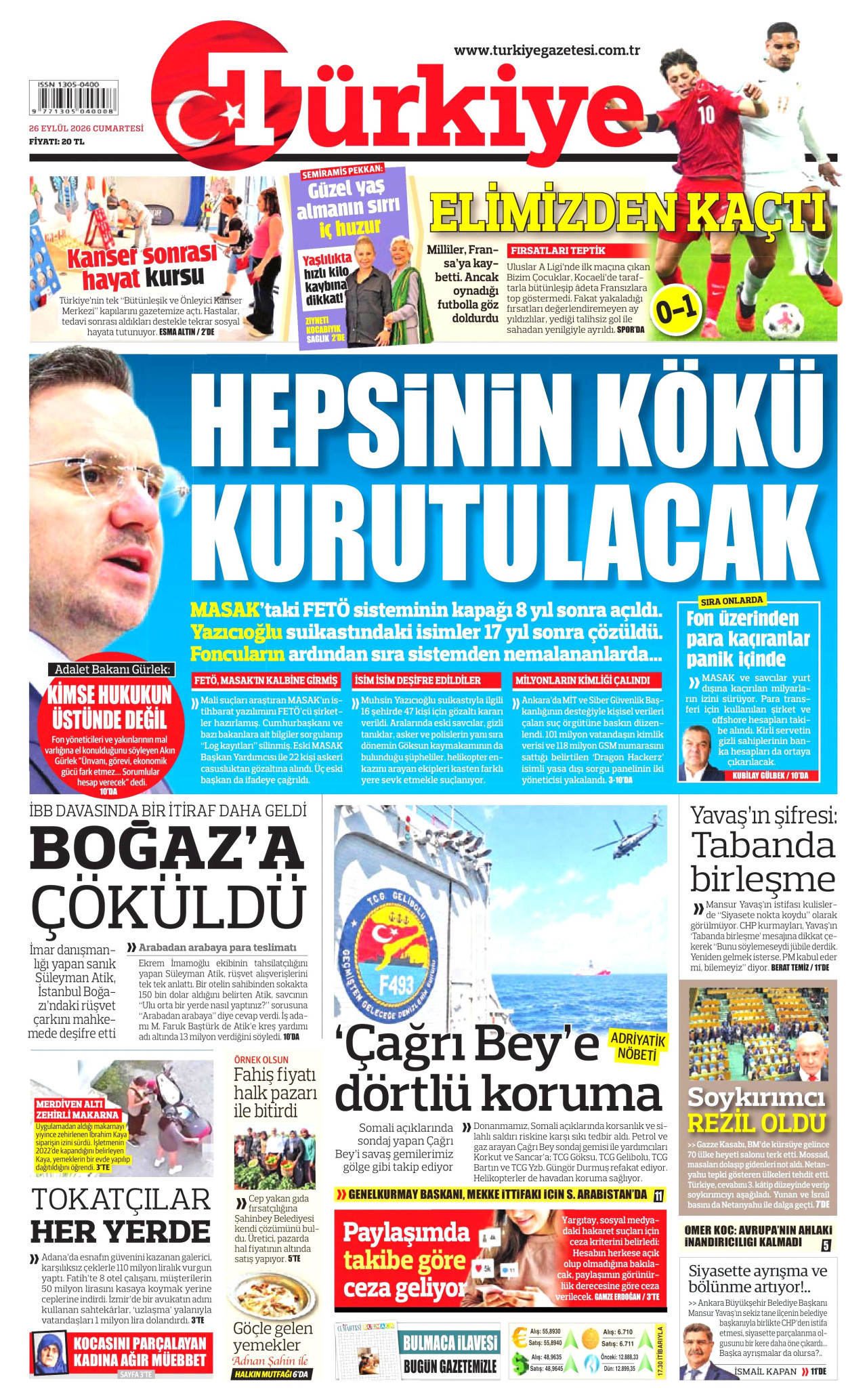 Gazeteler bugün ne yazdı? (26 Eylül) - 4. fotoğraf