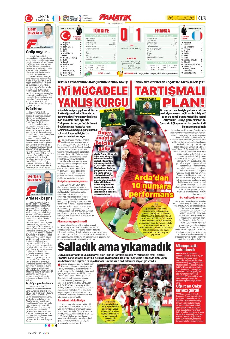 Fransız kaldık! Spor basını bugün ne yazdı? (26 Eylül) - 6. fotoğraf