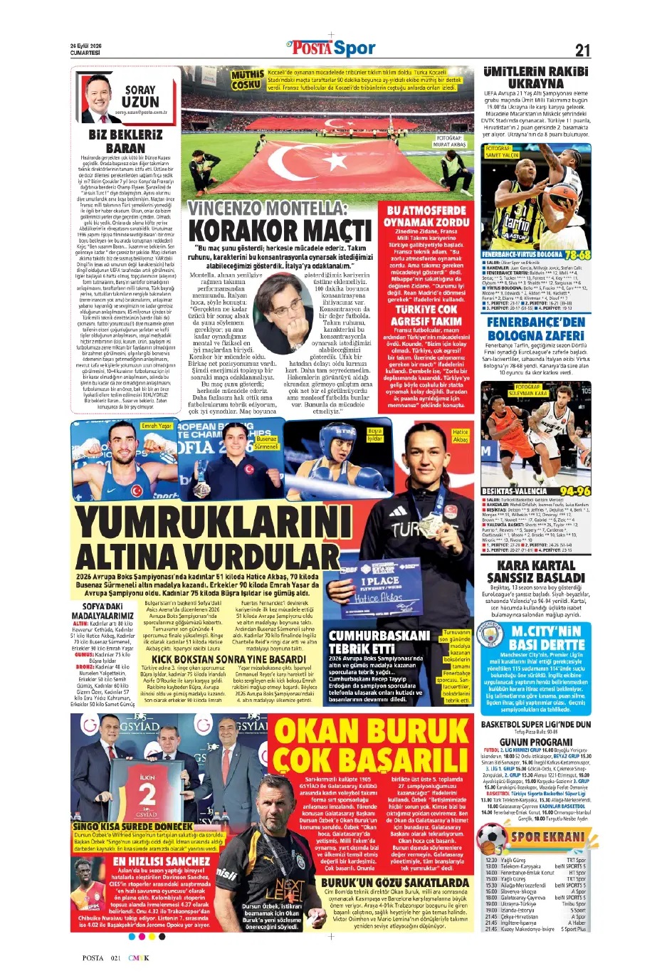 Fransız kaldık! Spor basını bugün ne yazdı? (26 Eylül) - 8. fotoğraf