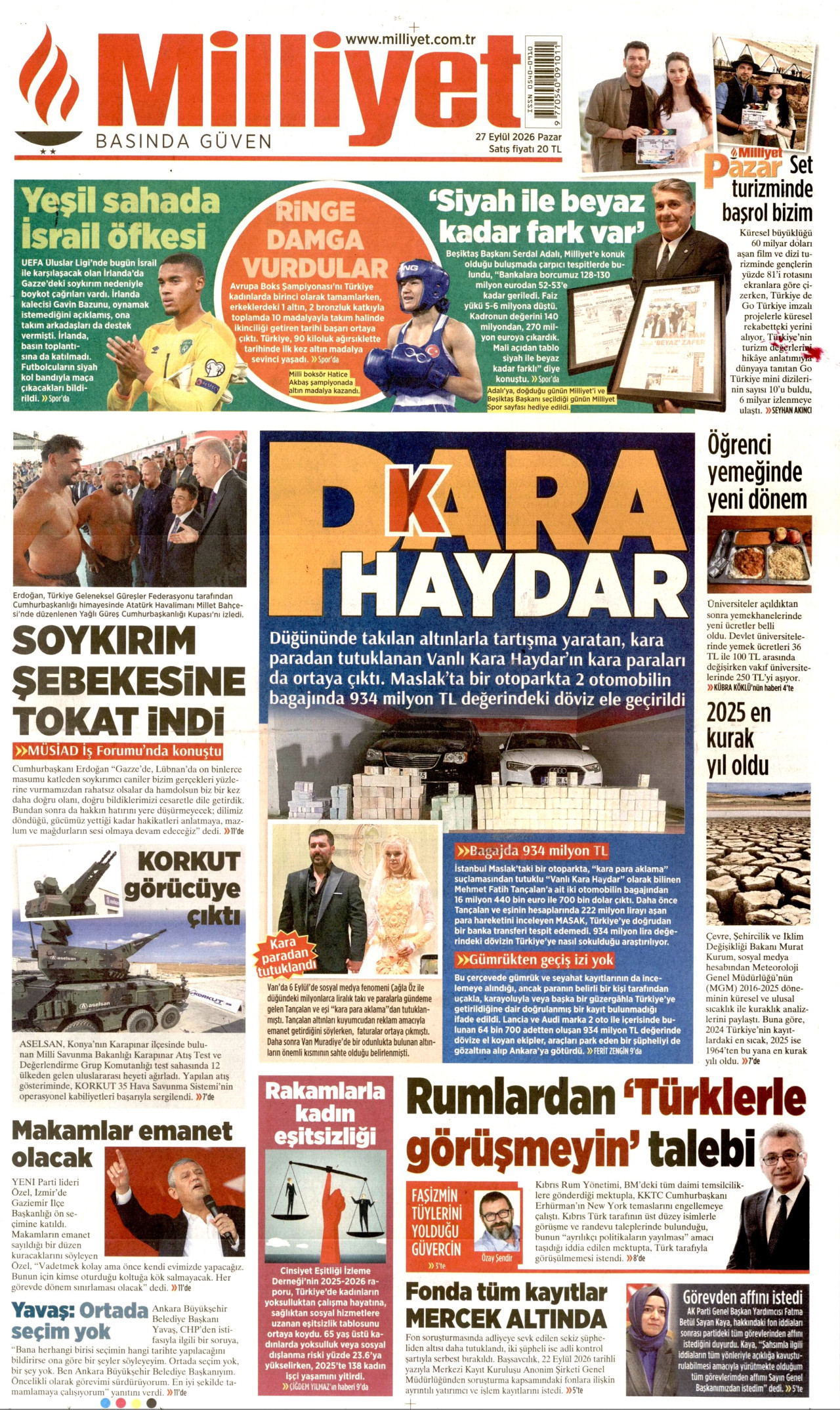 Gazeteler bugün ne yazdı? (27 Eylül) - 5. fotoğraf