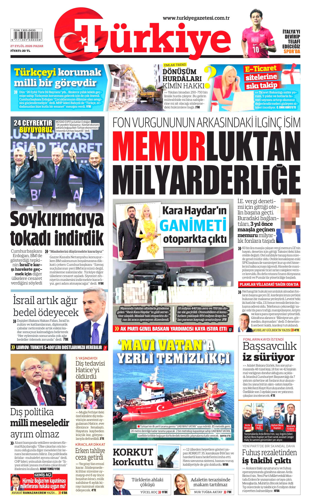 Gazeteler bugün ne yazdı? (27 Eylül) - 3. fotoğraf