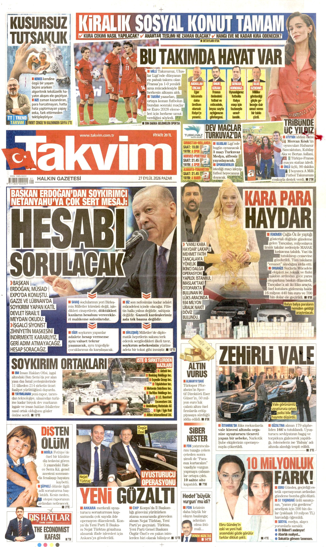 Gazeteler bugün ne yazdı? (27 Eylül) - 8. fotoğraf