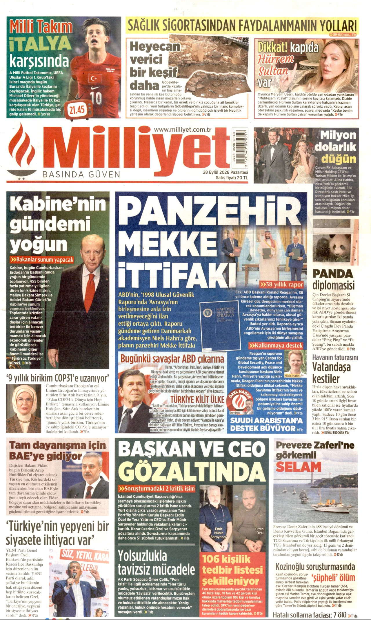 Gazeteler bugün ne yazdı? (28 Eylül) - 8. fotoğraf