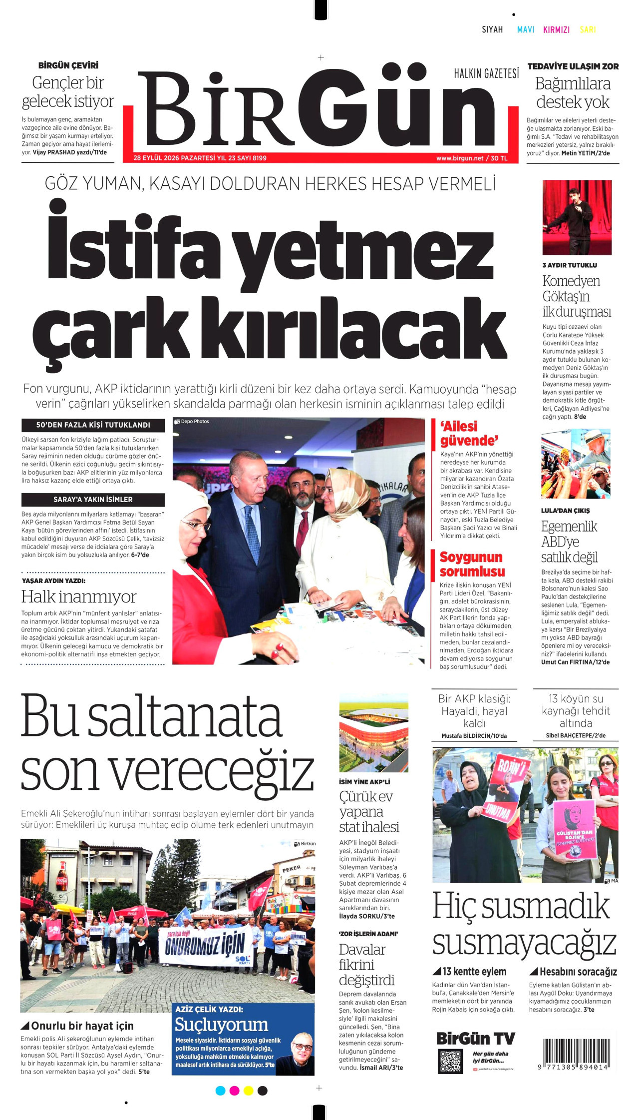 Gazeteler bugün ne yazdı? (28 Eylül) - 1. fotoğraf