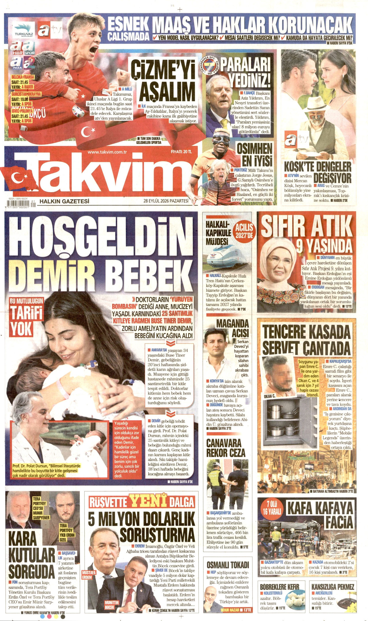 Gazeteler bugün ne yazdı? (28 Eylül) - 7. fotoğraf