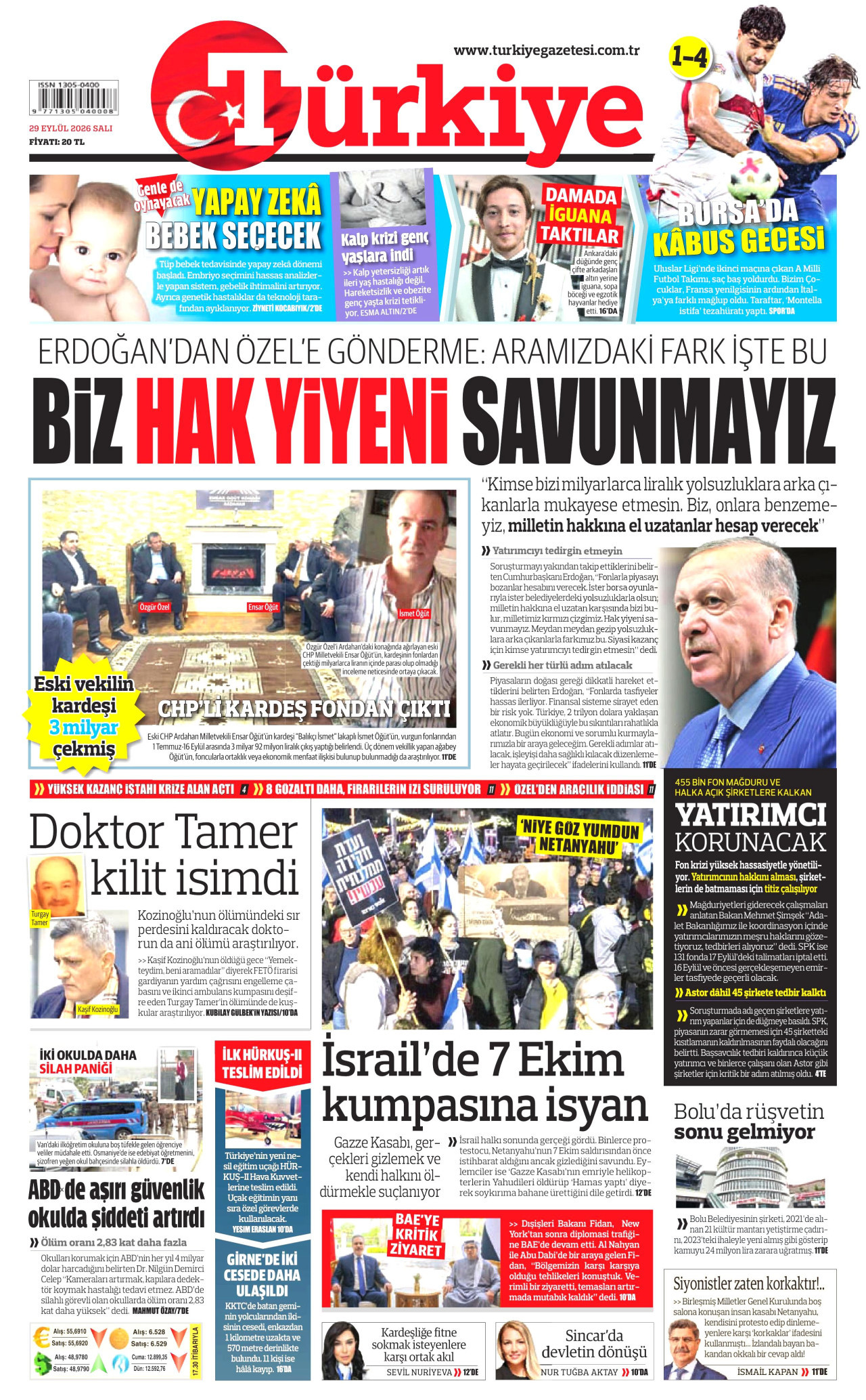 Gazeteler bugün ne yazdı? (29 Eylül) - 4. fotoğraf