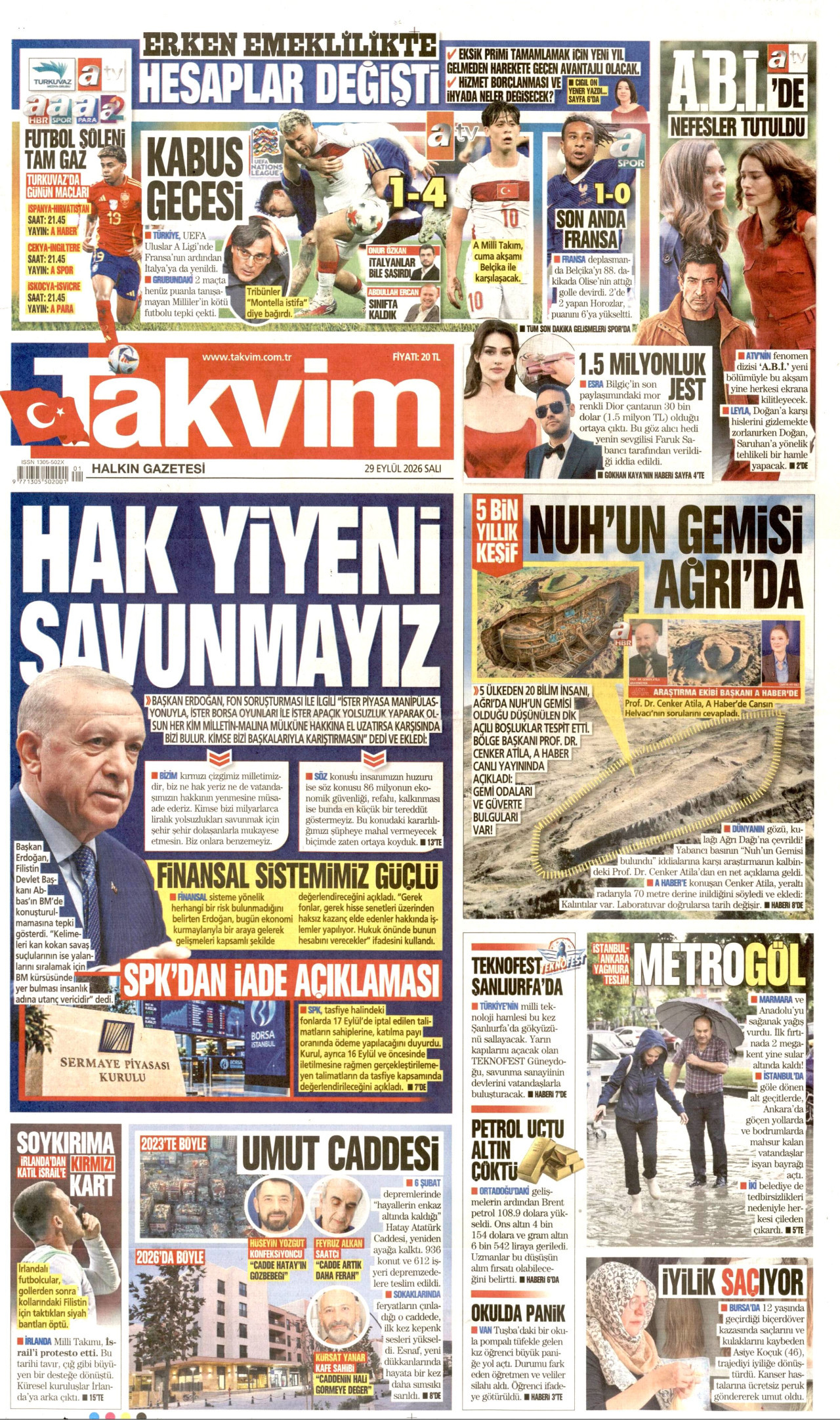 Gazeteler bugün ne yazdı? (29 Eylül) - 7. fotoğraf