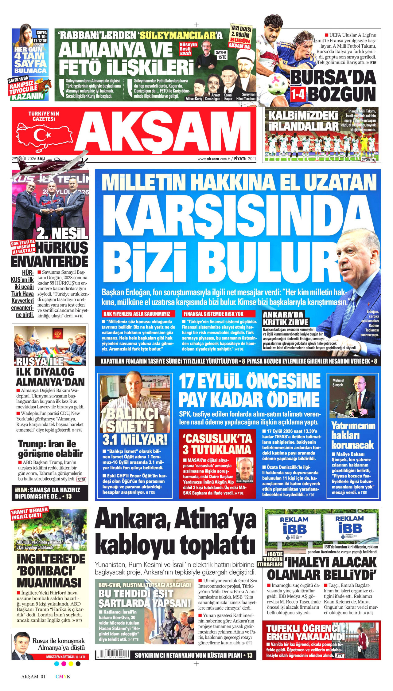 Gazeteler bugün ne yazdı? (29 Eylül) - 11. fotoğraf