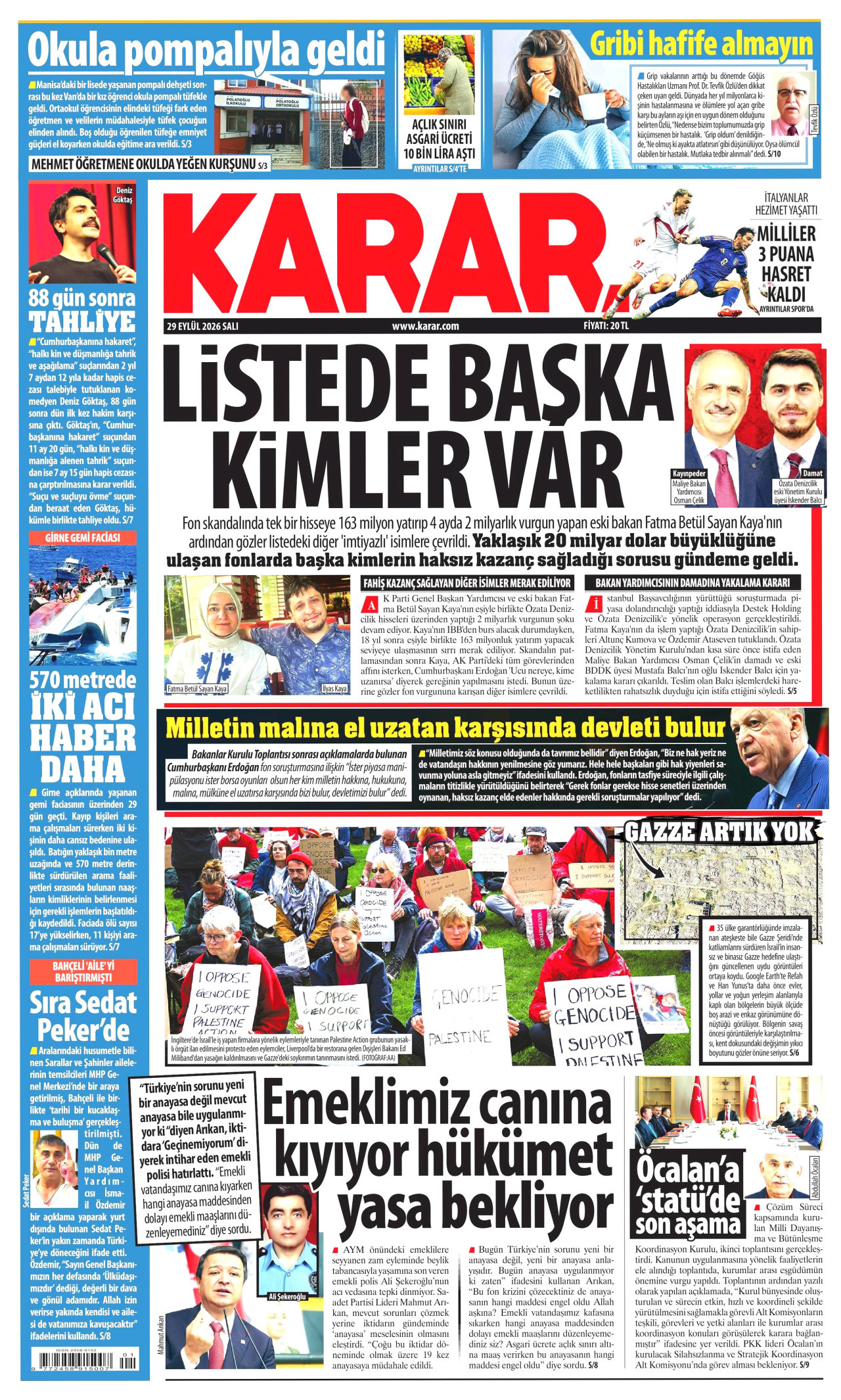 Gazeteler bugün ne yazdı? (29 Eylül) - 9. fotoğraf