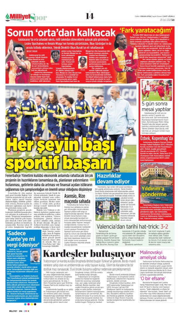 Milli felaket | Spor manşetleri  - 3. fotoğraf