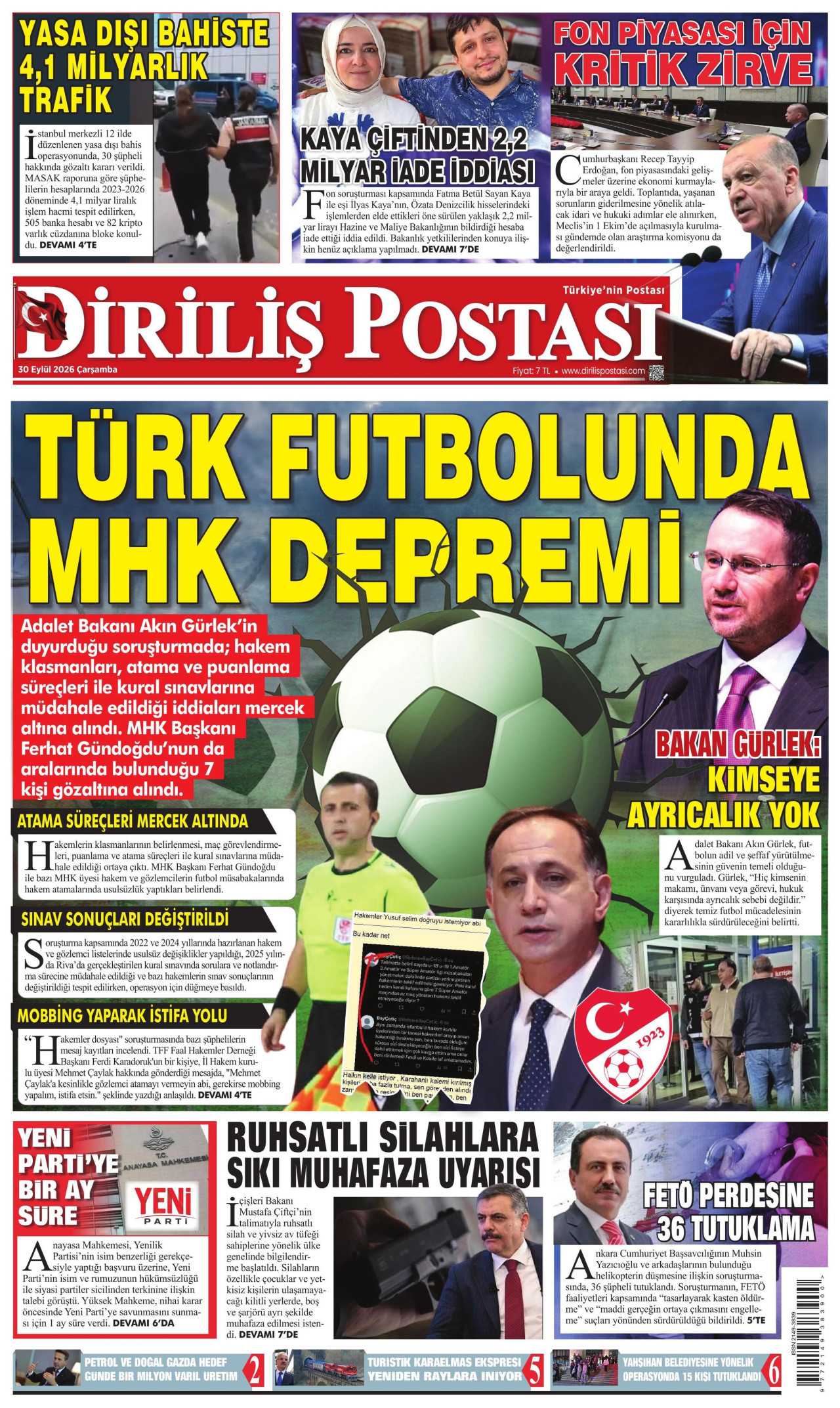 Gazeteler bugün ne yazdı? (30 Eylül) - 6. fotoğraf