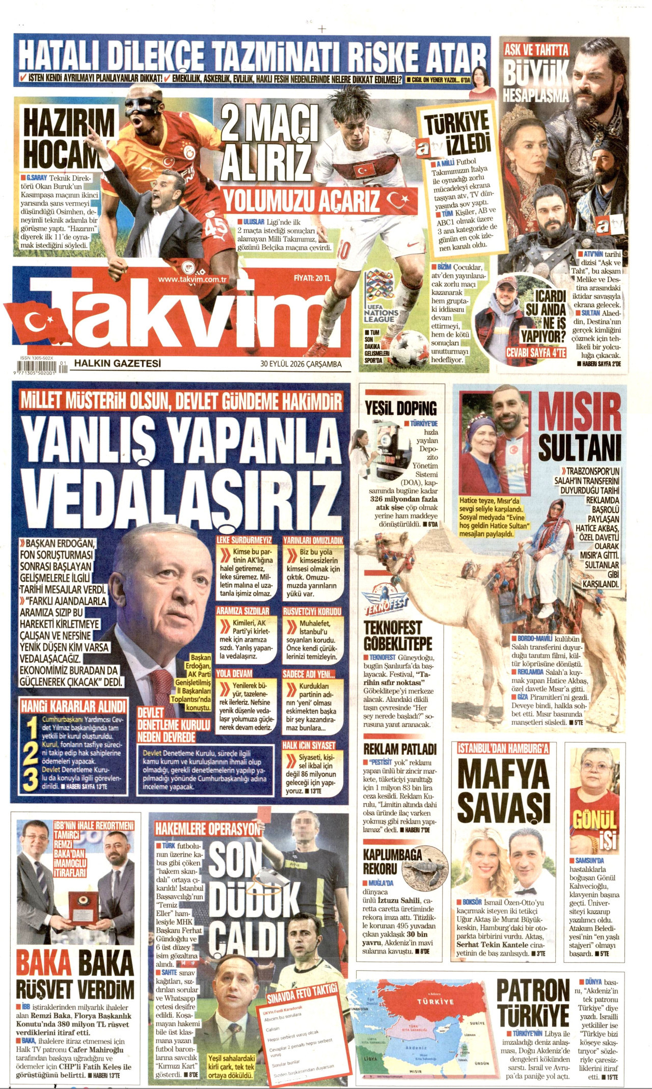 Gazeteler bugün ne yazdı? (30 Eylül) - 16. fotoğraf