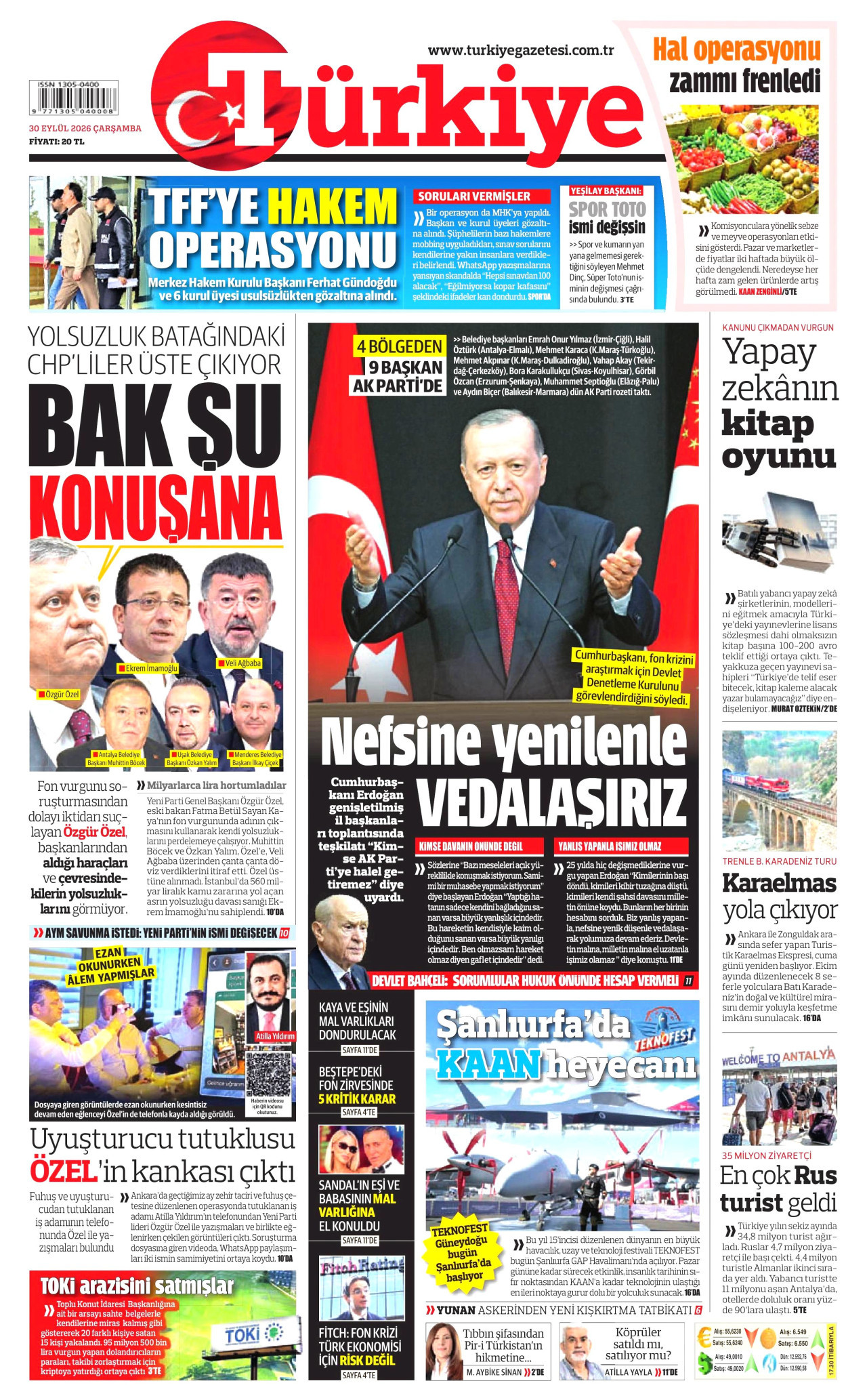 Gazeteler bugün ne yazdı? (30 Eylül) - 8. fotoğraf