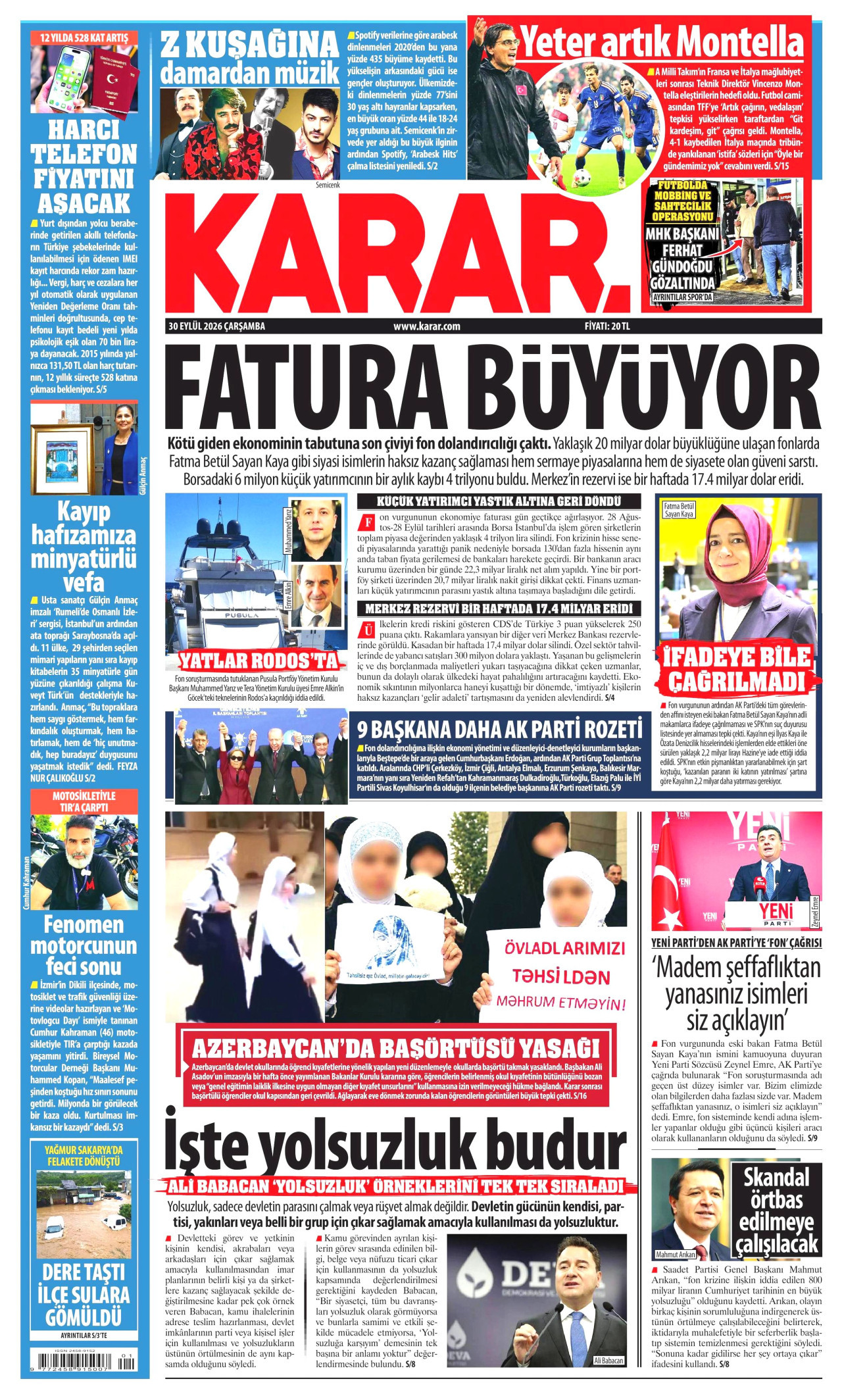Gazeteler bugün ne yazdı? (30 Eylül) - 17. fotoğraf
