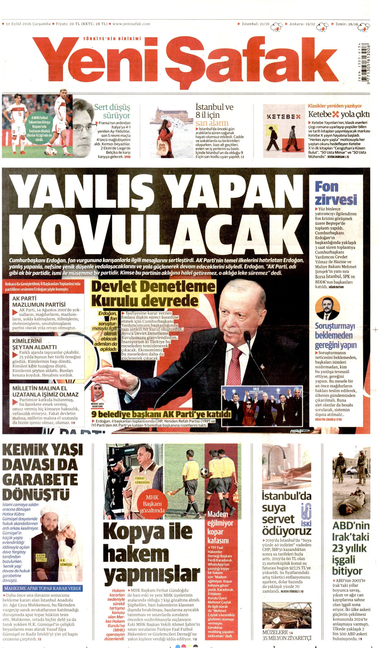 Gazeteler bugün ne yazdı? (30 Eylül) - 7. fotoğraf