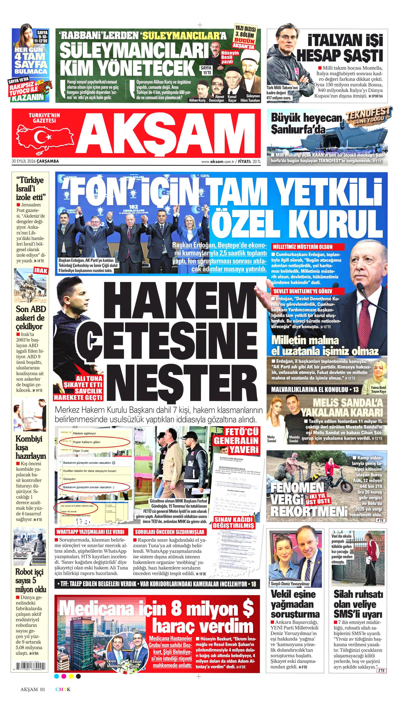 Gazeteler bugün ne yazdı? (30 Eylül) - 14. fotoğraf
