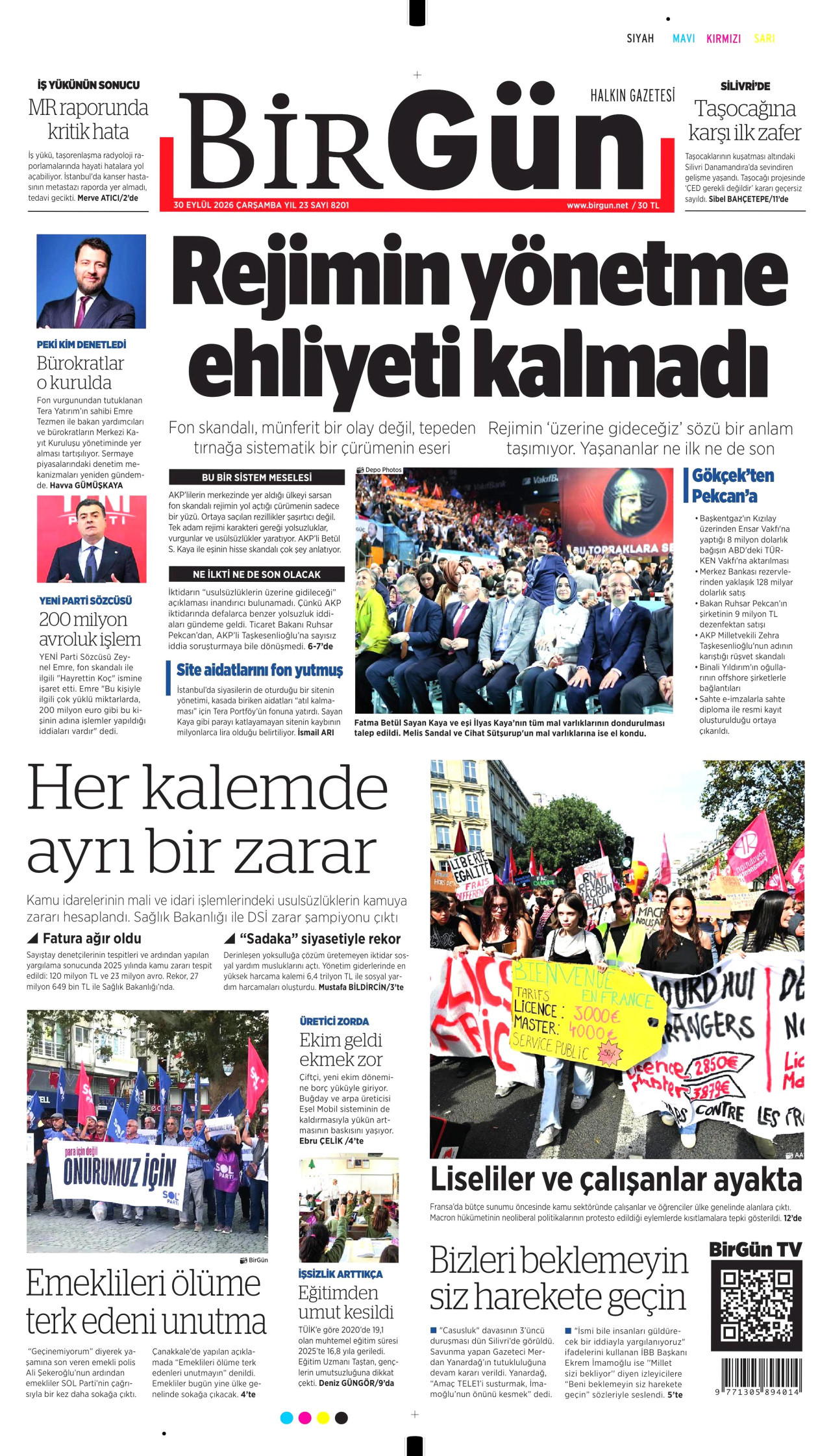 Gazeteler bugün ne yazdı? (30 Eylül) - 1. fotoğraf