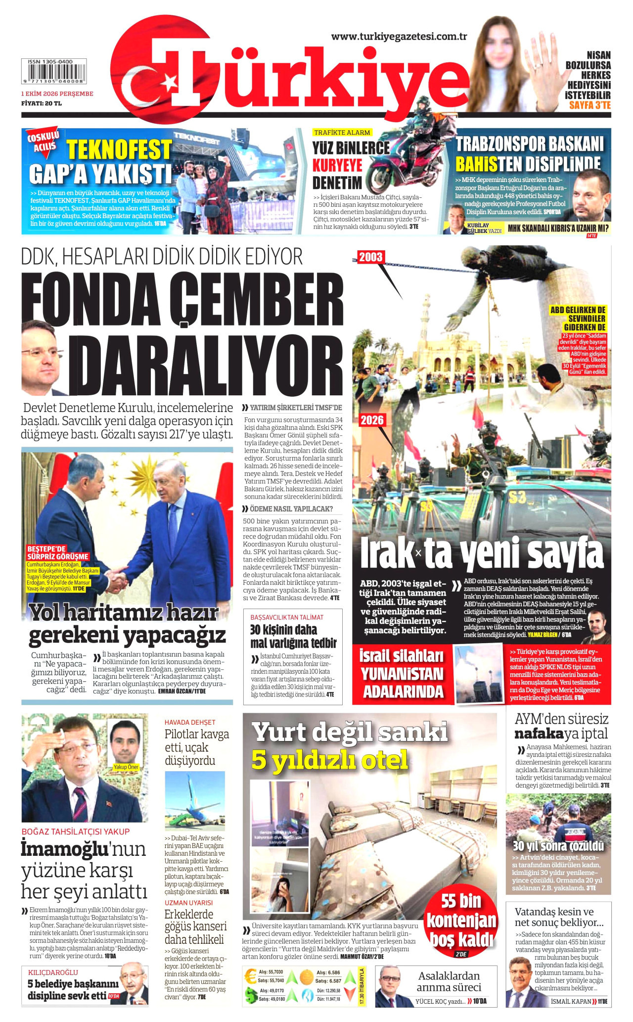 Gazeteler bugün ne yazdı? (1 Ekim) - 4. fotoğraf