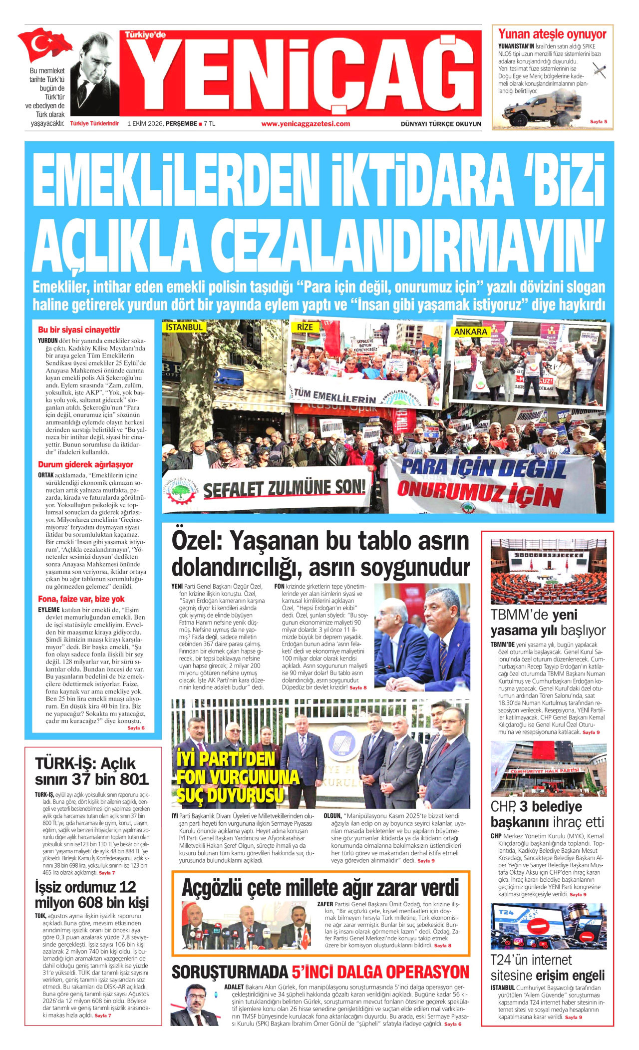 Gazeteler bugün ne yazdı? (1 Ekim) - 7. fotoğraf