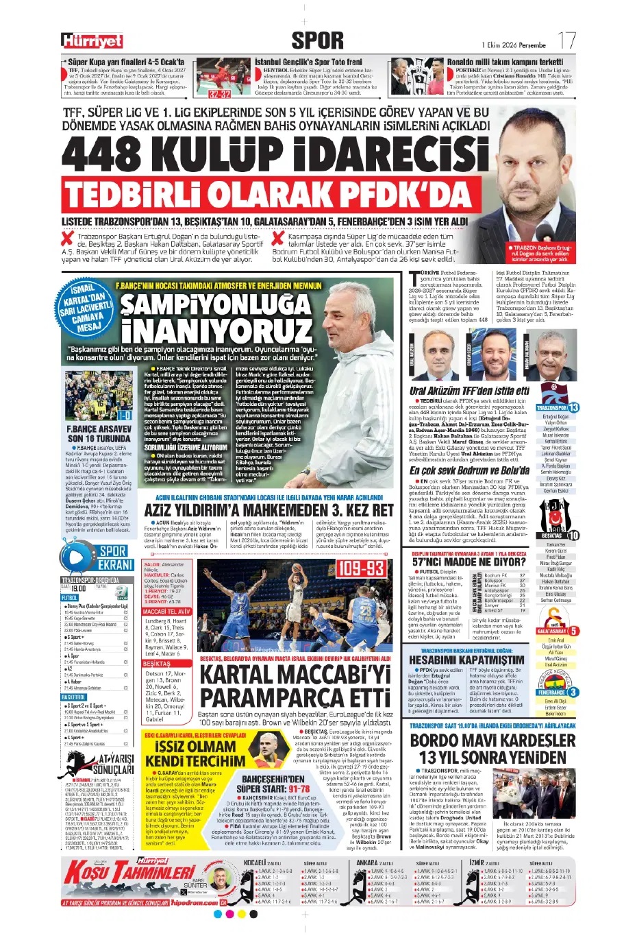 Herkese ders olsun! Spor basını bugün ne yazdı? (1 Ekim) - 3. fotoğraf