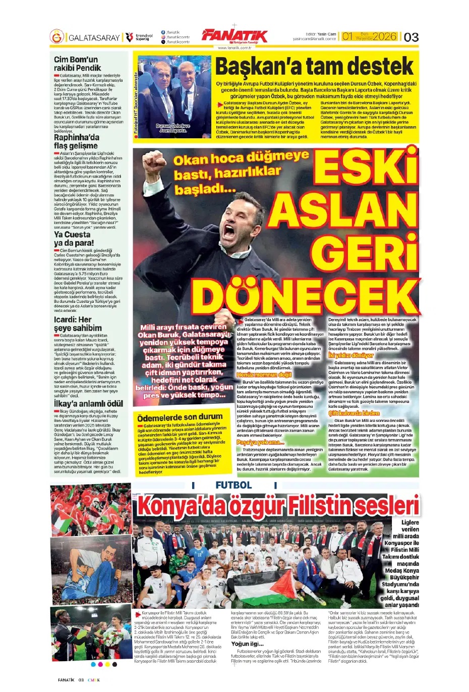 Herkese ders olsun! Spor basını bugün ne yazdı? (1 Ekim) - 2. fotoğraf