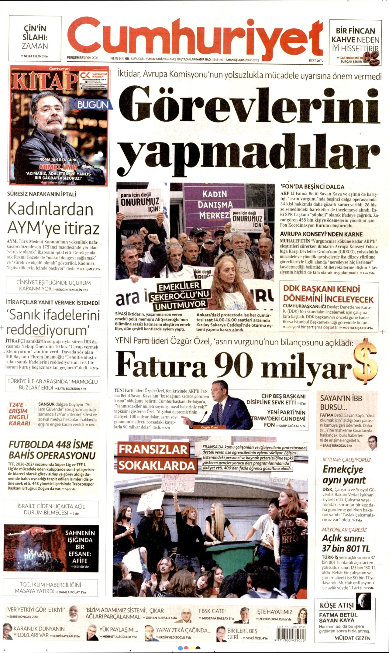 Gazeteler bugün ne yazdı? (1 Ekim) - 1. fotoğraf
