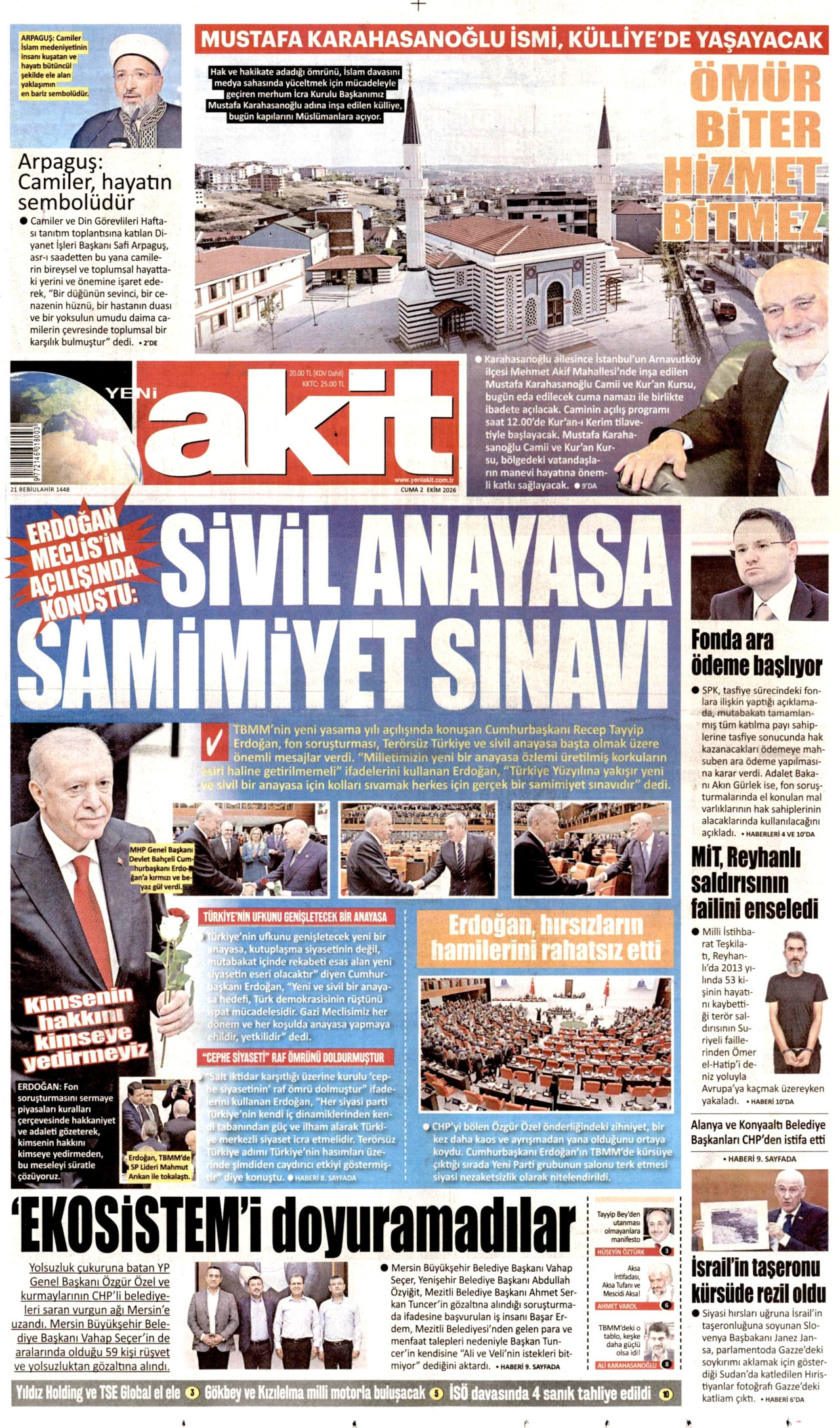 Gazeteler bugün ne yazdı? (2 Ekim) - 8. fotoğraf