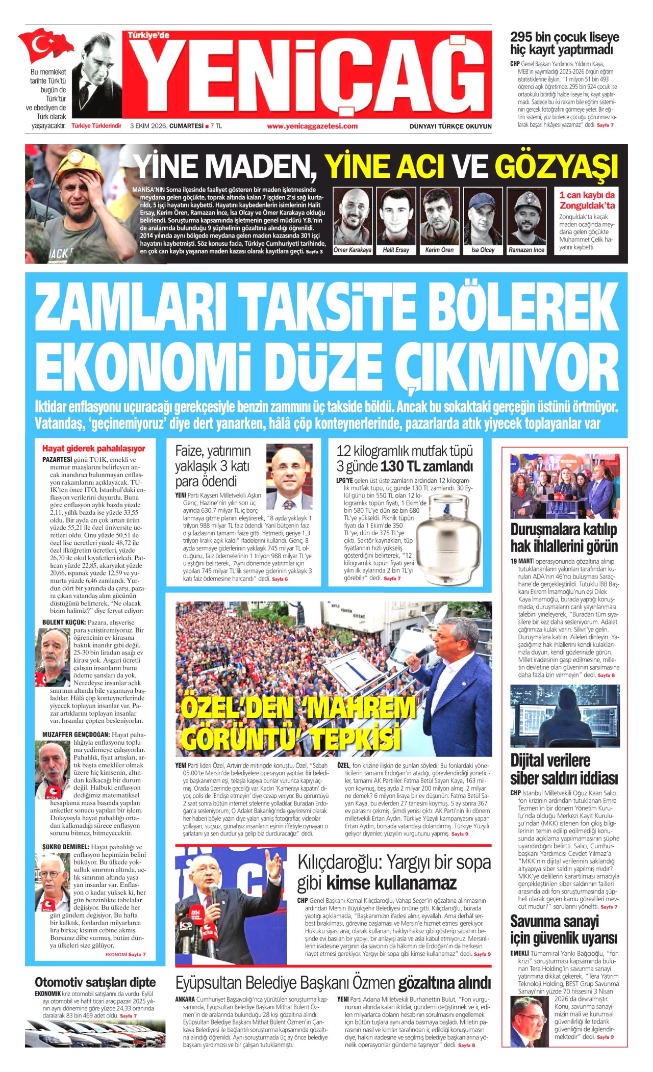 Gazeteler bugün ne yazdı? (3 Ekim) - 6. fotoğraf