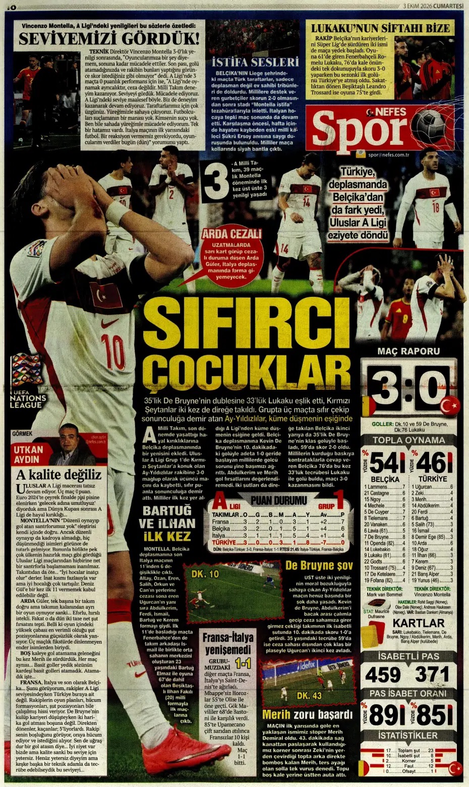 Sıfırcı çocuklar! Spor basını bugün ne yazdı? (3 Ekim) - 10. fotoğraf