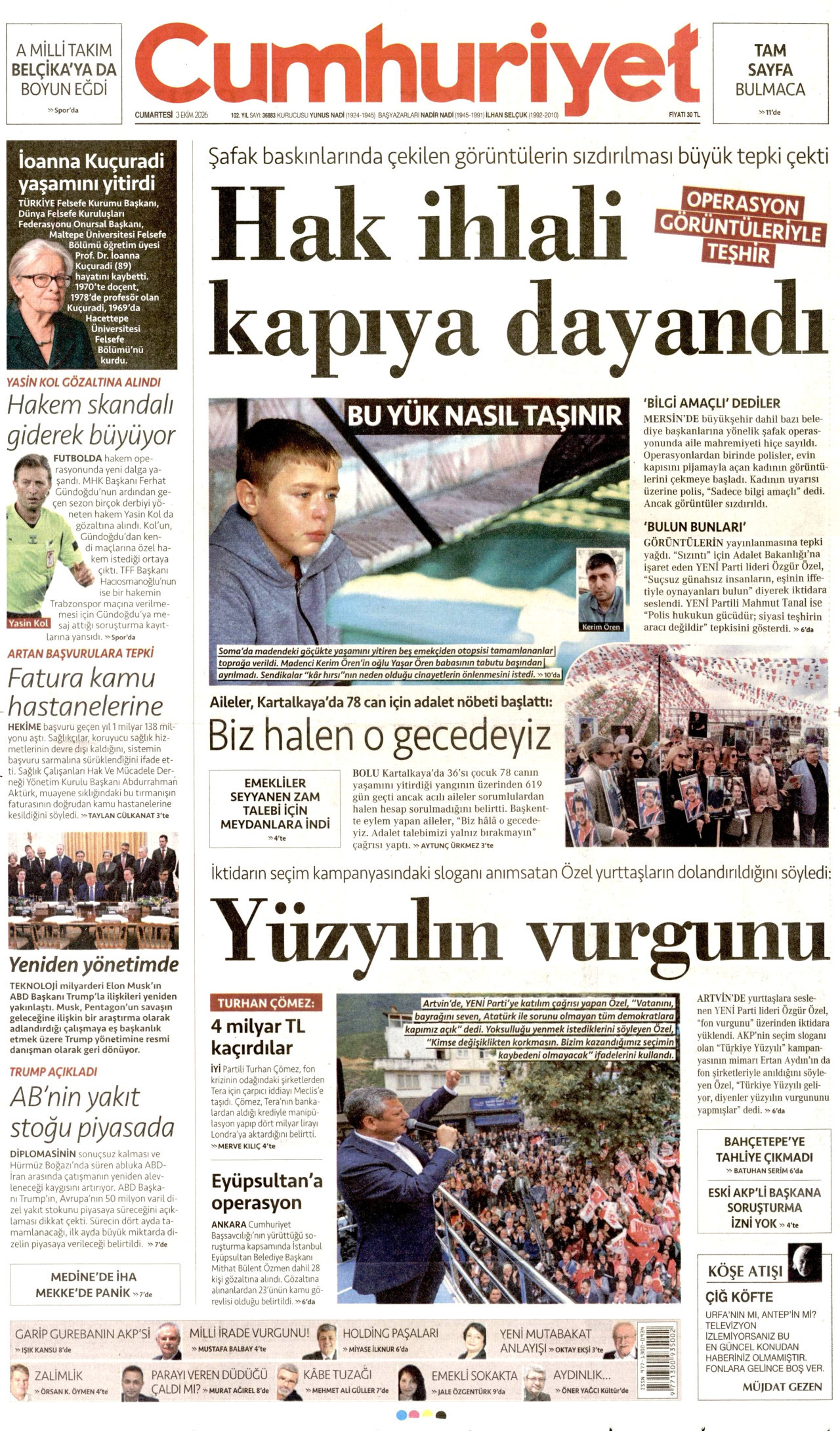 Gazeteler bugün ne yazdı? (3 Ekim) - 3. fotoğraf