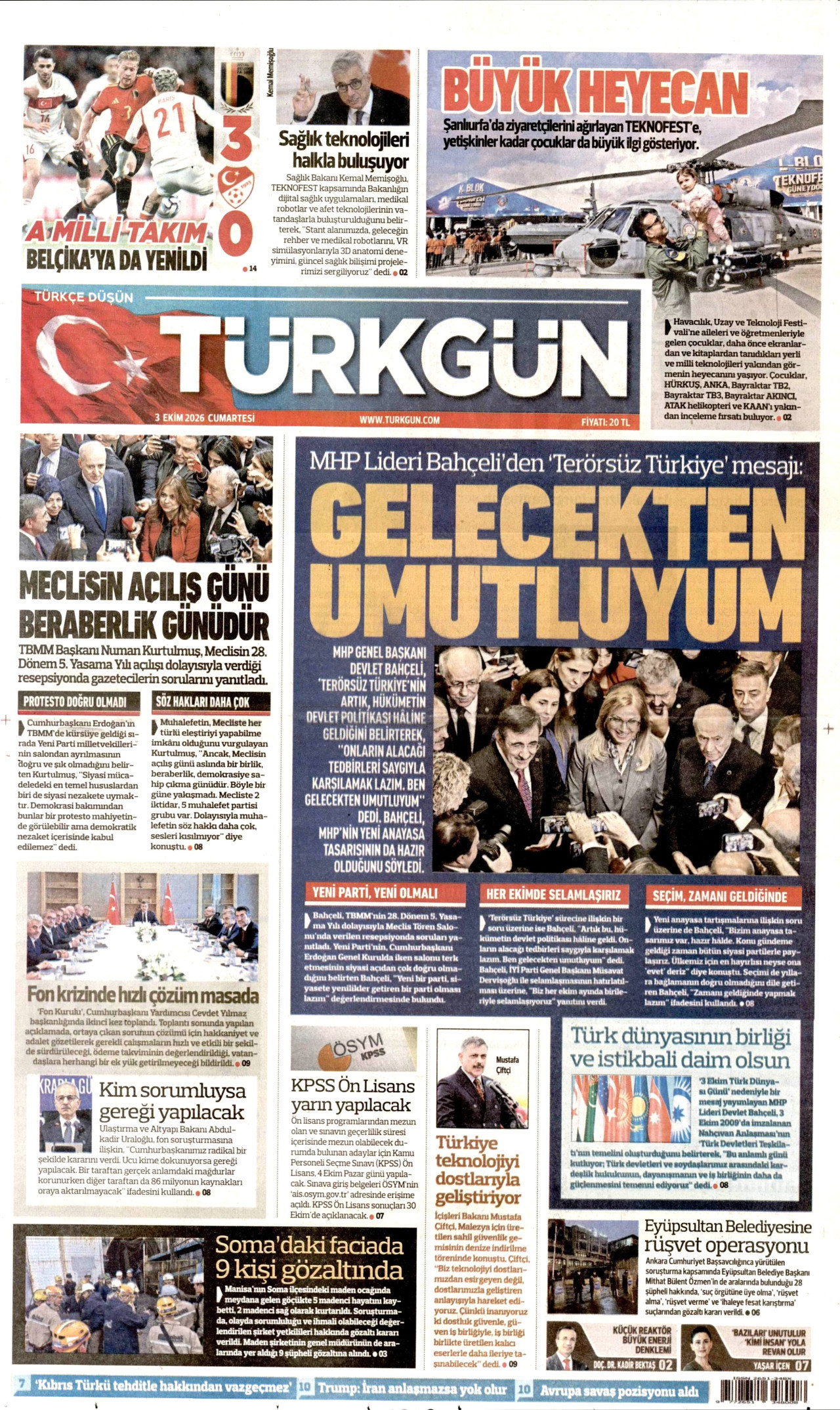 Gazeteler bugün ne yazdı? (3 Ekim) - 4. fotoğraf