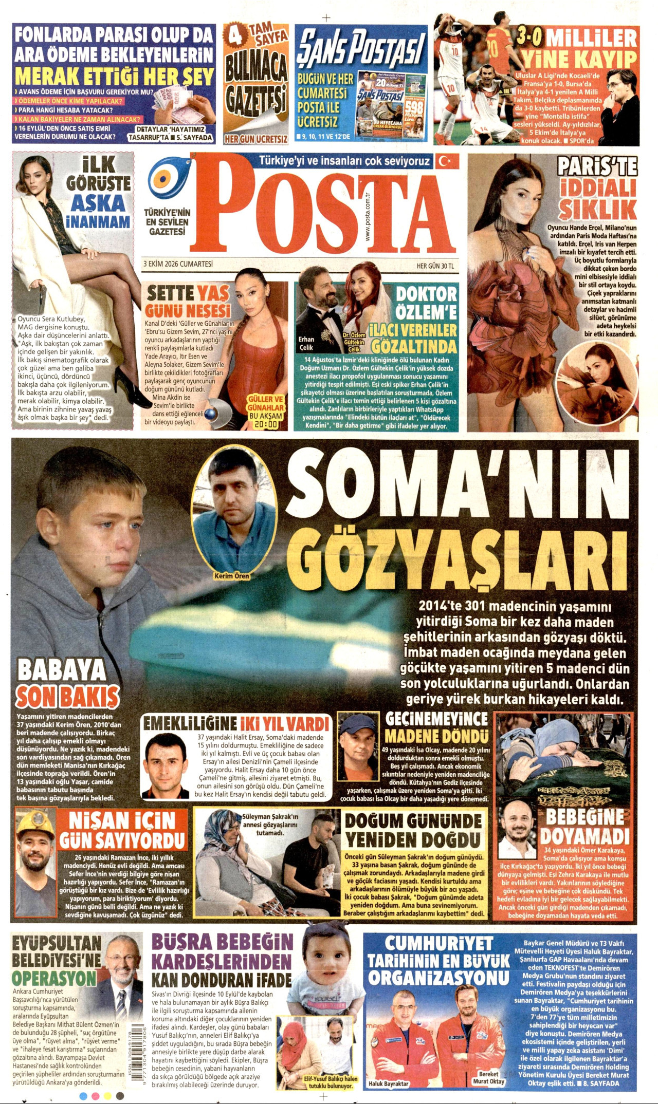 Gazeteler bugün ne yazdı? (3 Ekim) - 10. fotoğraf