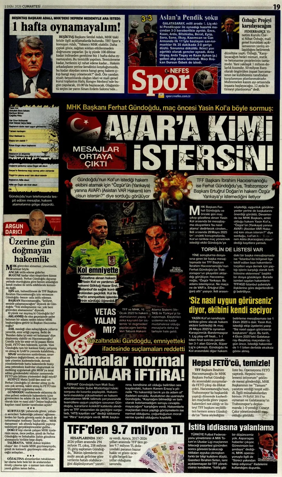 Sıfırcı çocuklar! Spor basını bugün ne yazdı? (3 Ekim) - 11. fotoğraf