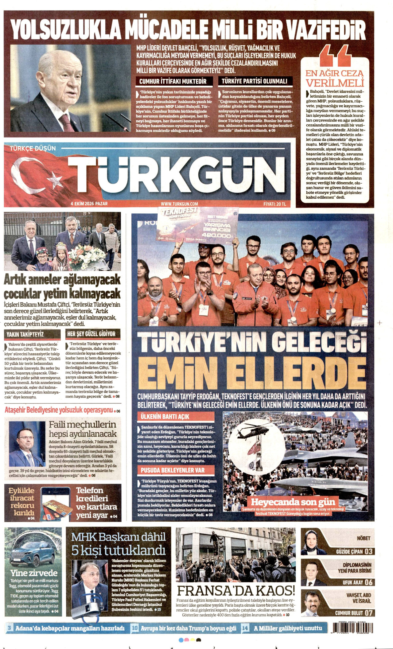 Gazeteler bugün ne yazdı? (4 Ekim) - 10. fotoğraf