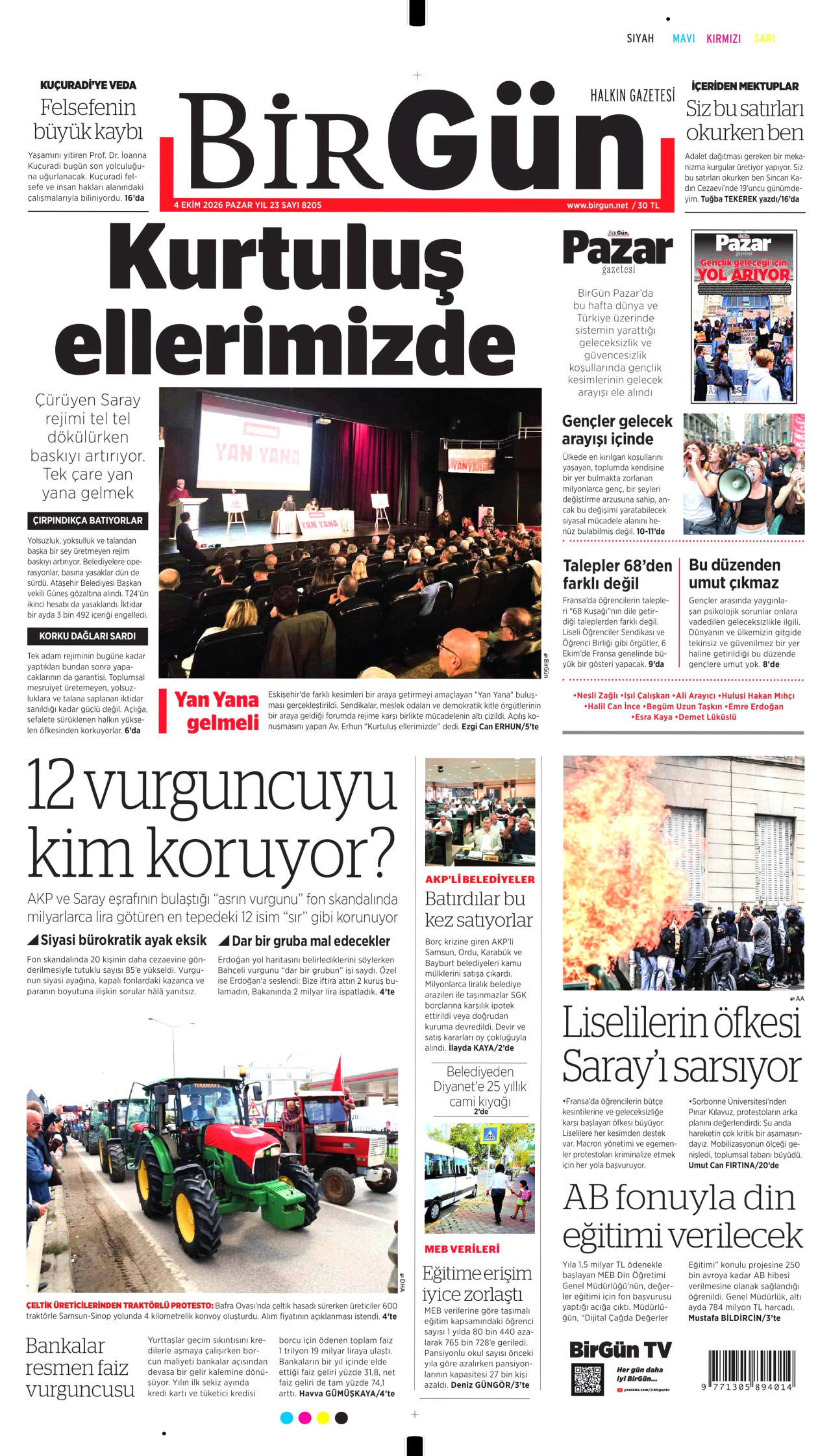 Gazeteler bugün ne yazdı? (4 Ekim) - 1. fotoğraf