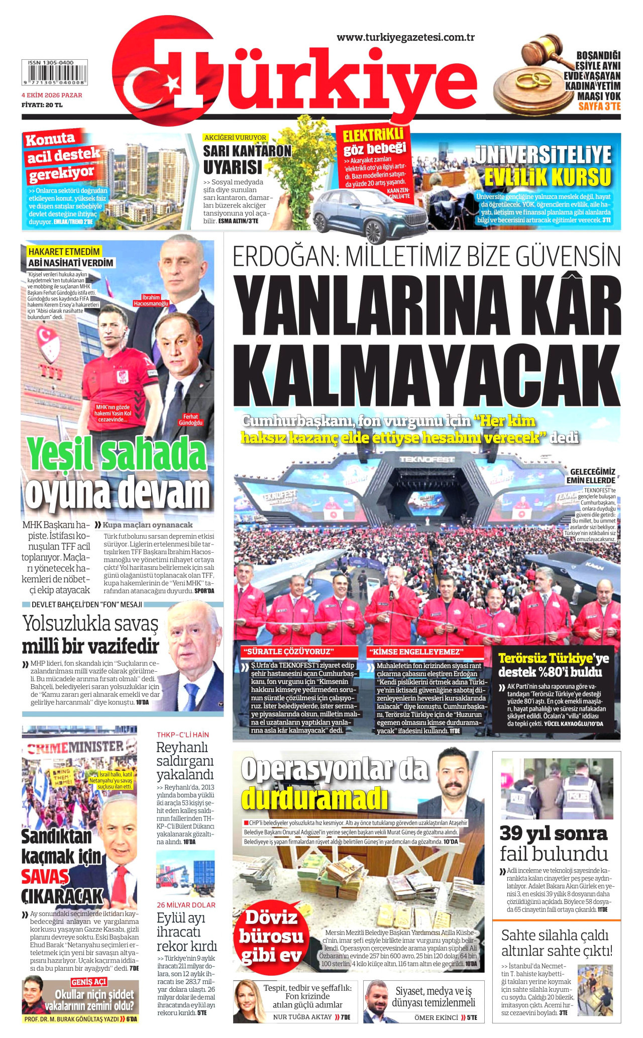 Gazeteler bugün ne yazdı? (4 Ekim) - 5. fotoğraf