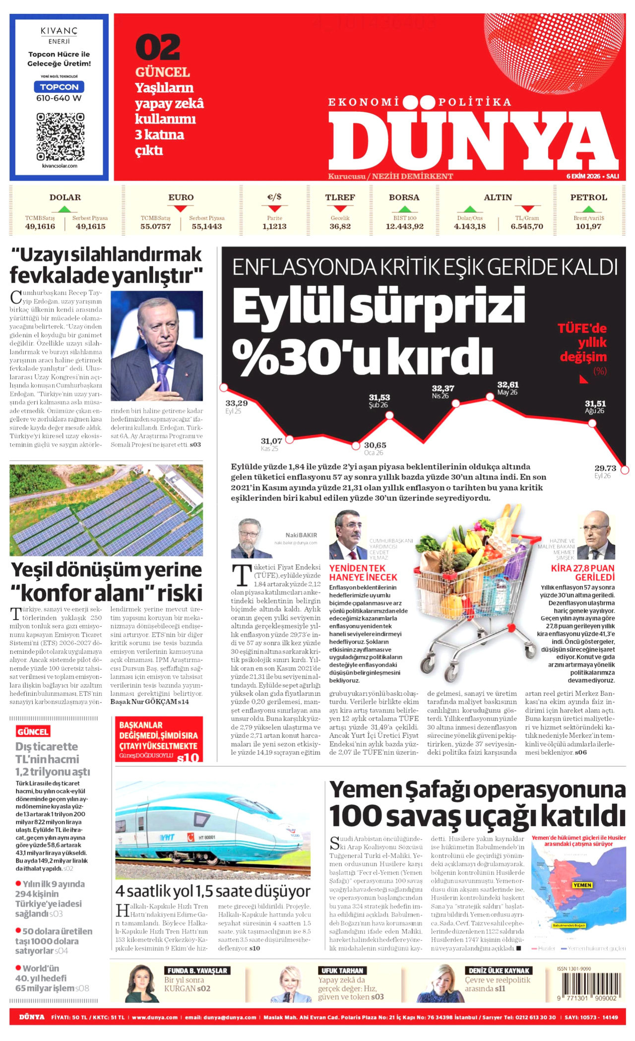 Gazeteler bugün ne yazdı? (6 Ekim) - 1. fotoğraf