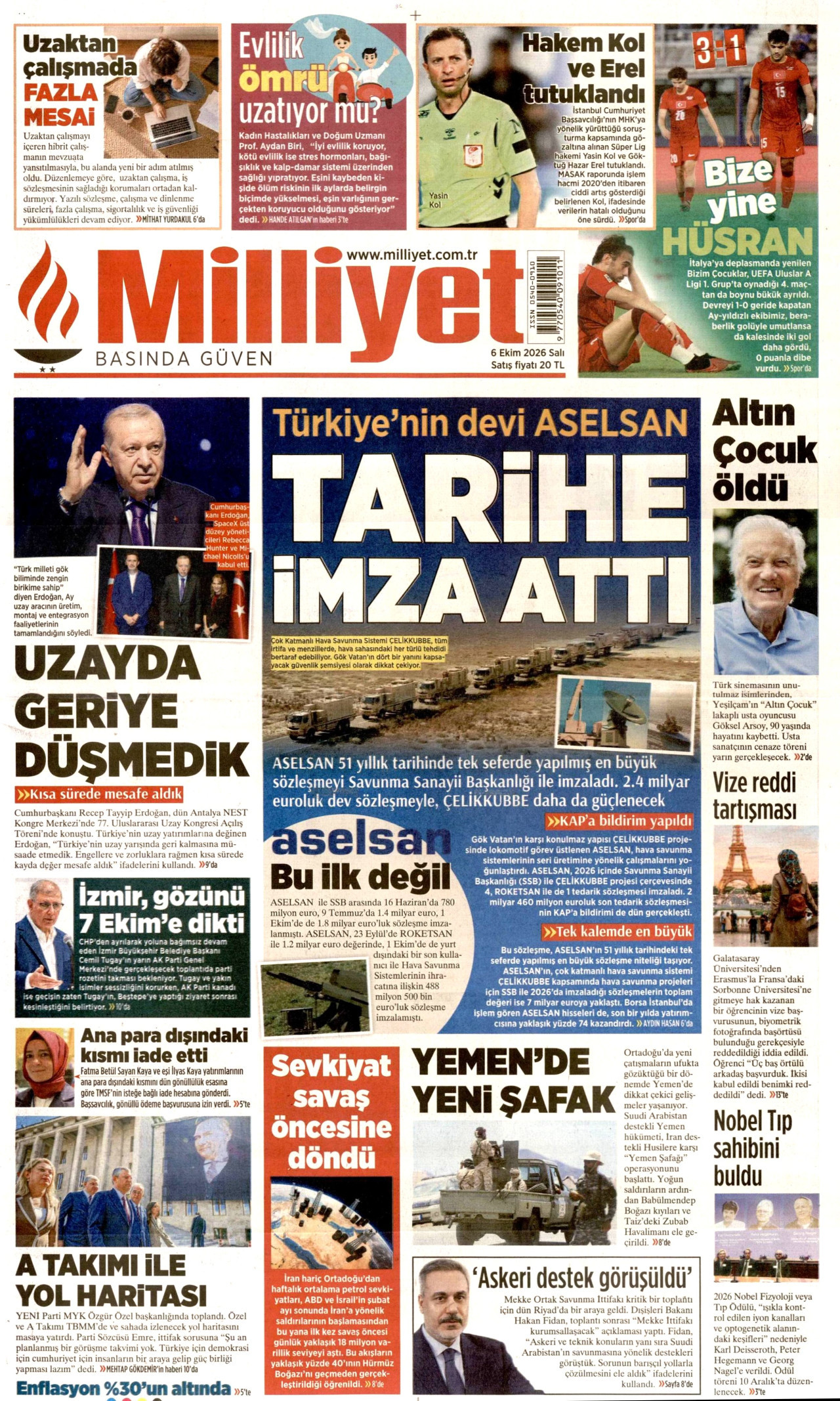 Gazeteler bugün ne yazdı? (6 Ekim) - 8. fotoğraf