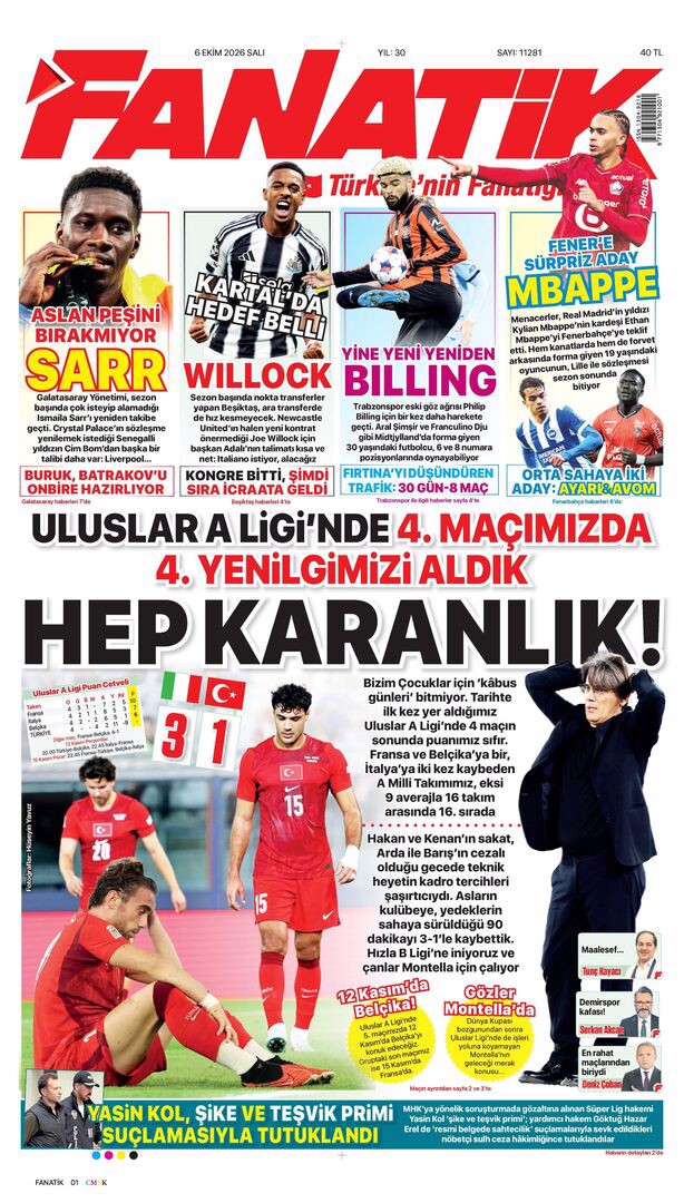 Kabustan uyanamadık | Spor manşetleri - 7. fotoğraf